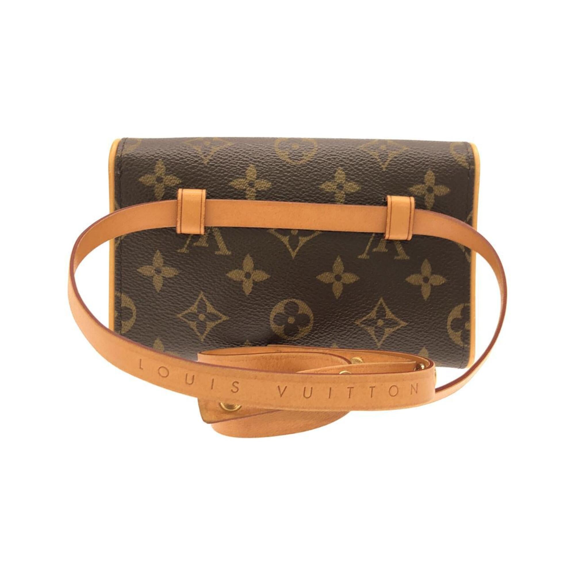 Louis Vuitton Monogram Marron Coated Canvas Fanny Pack (Pre-Owned)