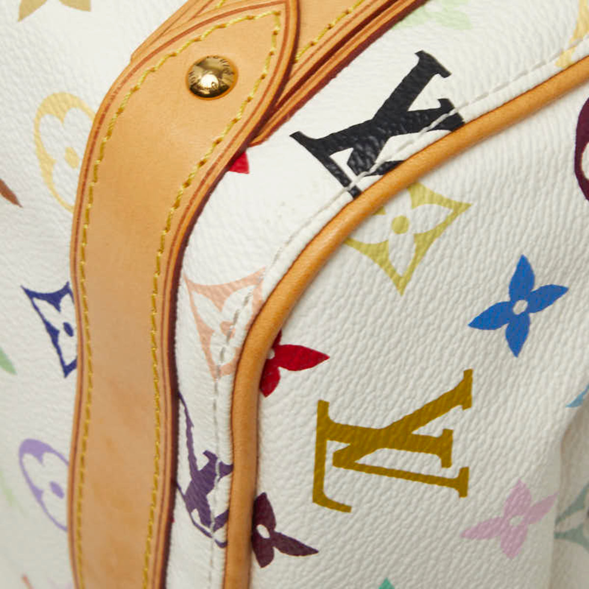 Louis Vuitton Blanc White Pvc Leather Handbag (Pre-Owned)