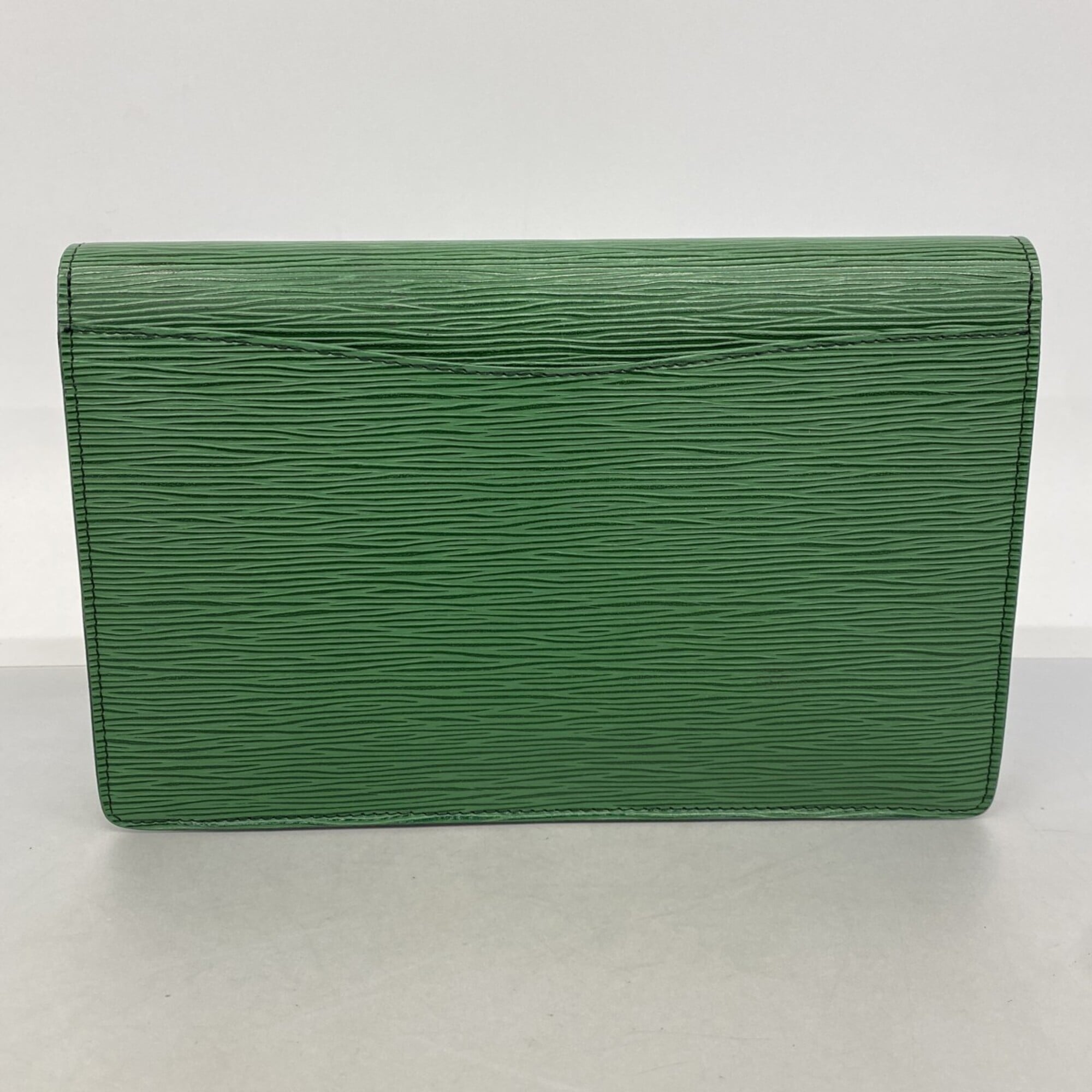 Louis Vuitton Borneo Green Clutch Bag (Pre-Owned)