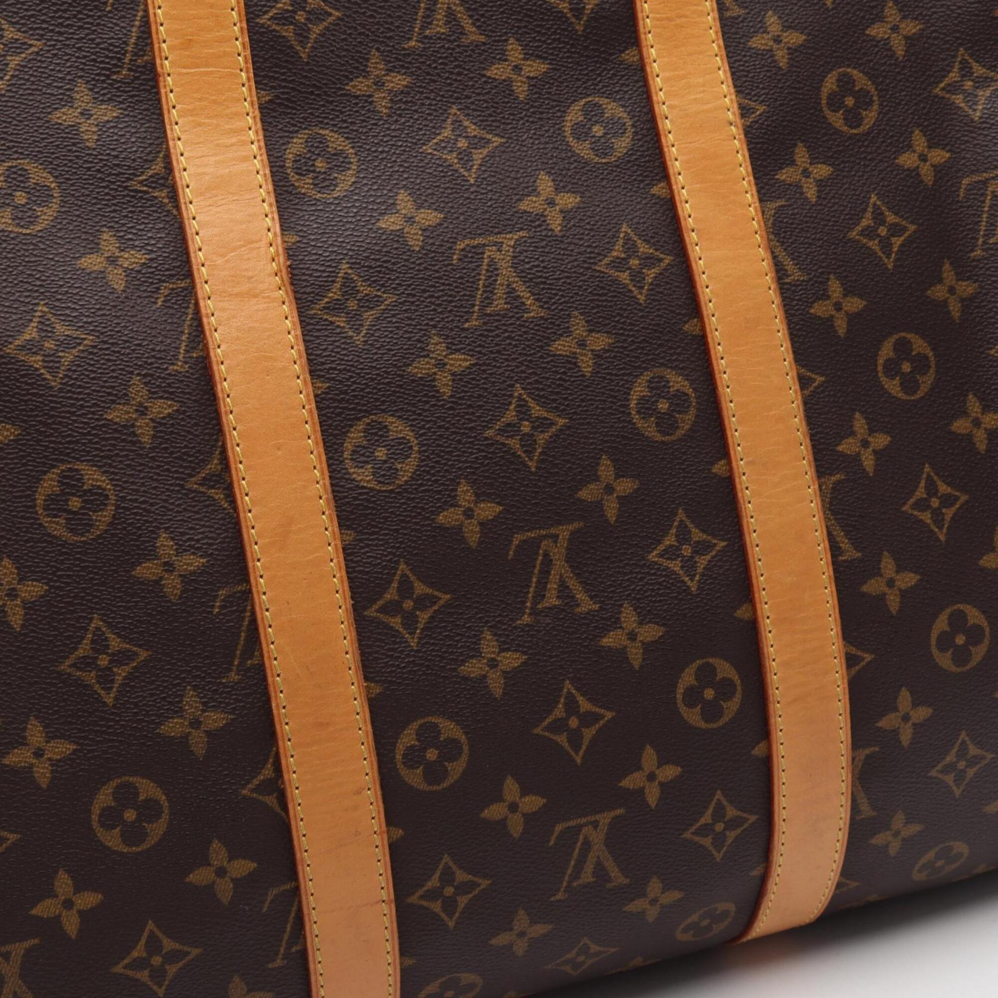 Louis Vuitton Brown Pvc Leather Boston Bag Handbag (Pre-Owned)