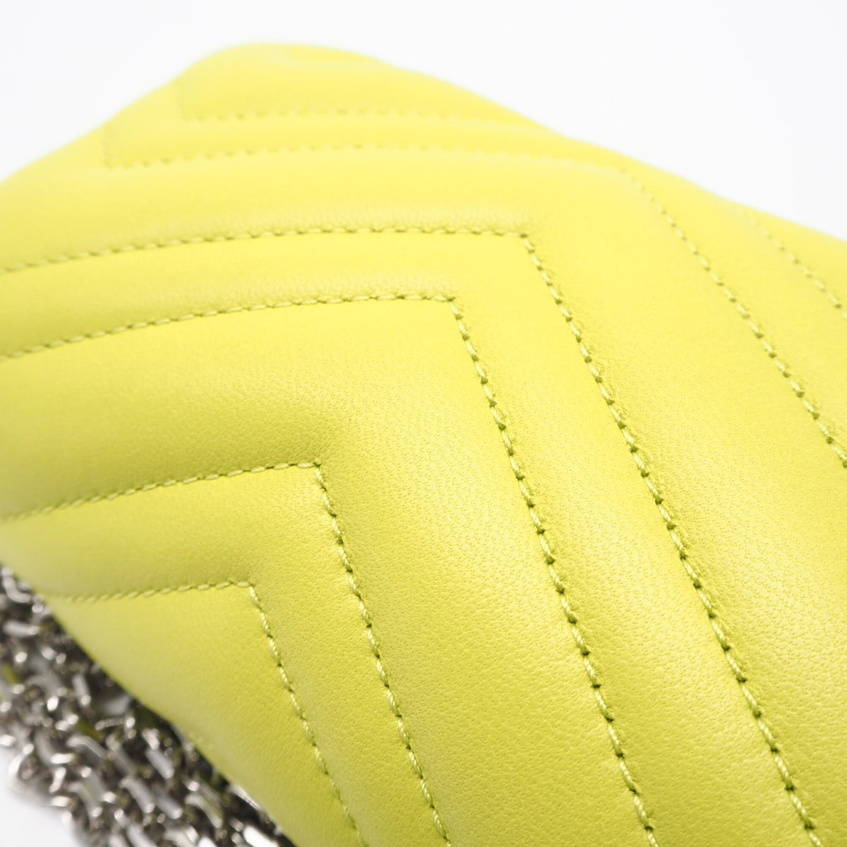 Gucci Gg Marmont Yellow Leather Shoulder Bag (Pre-Owned)