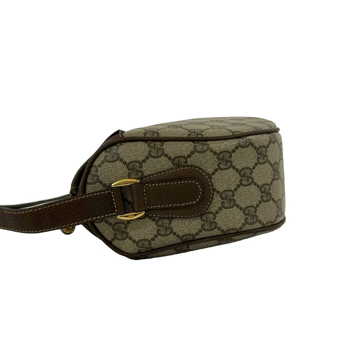 Gucci Brown Pvc Leather Pochette Shoulder Bag (Pre-Owned)