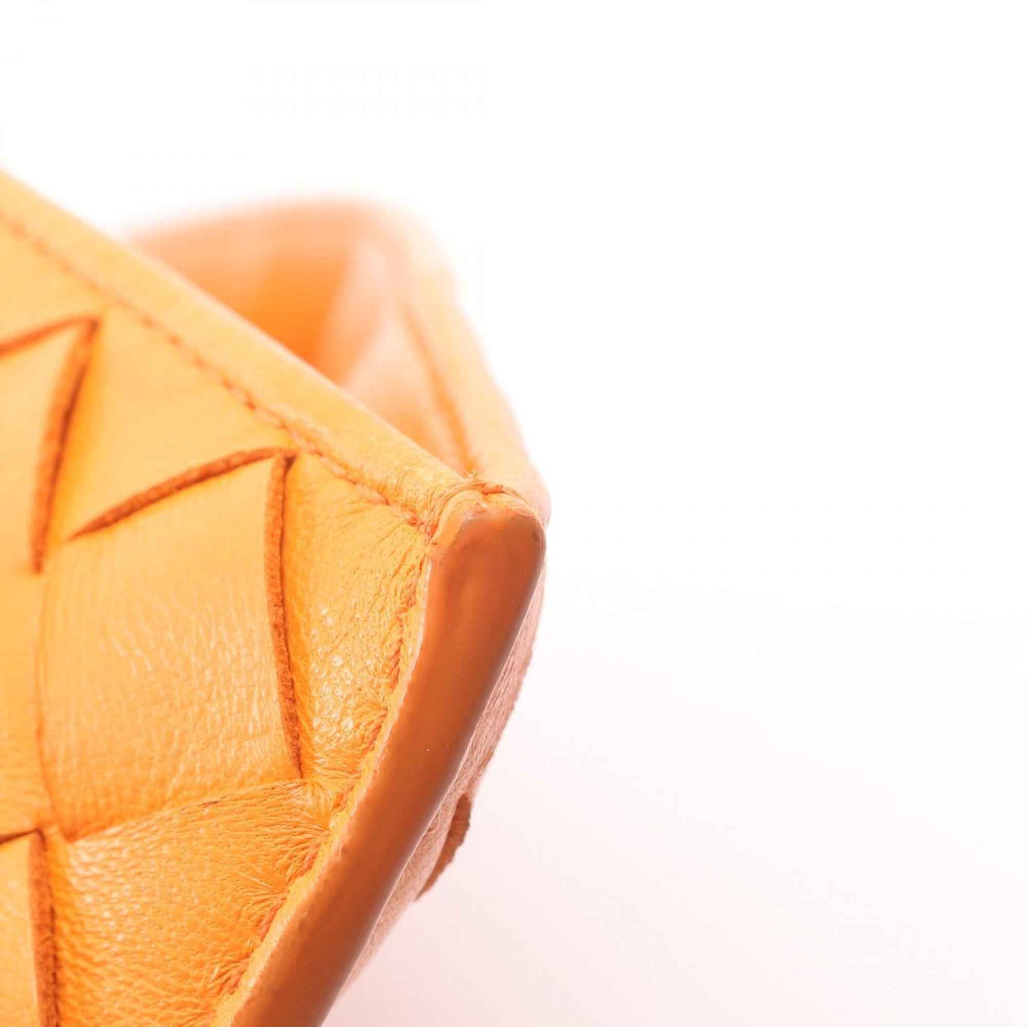 Bottega Veneta Orange Leather Handbag (Pre-Owned)