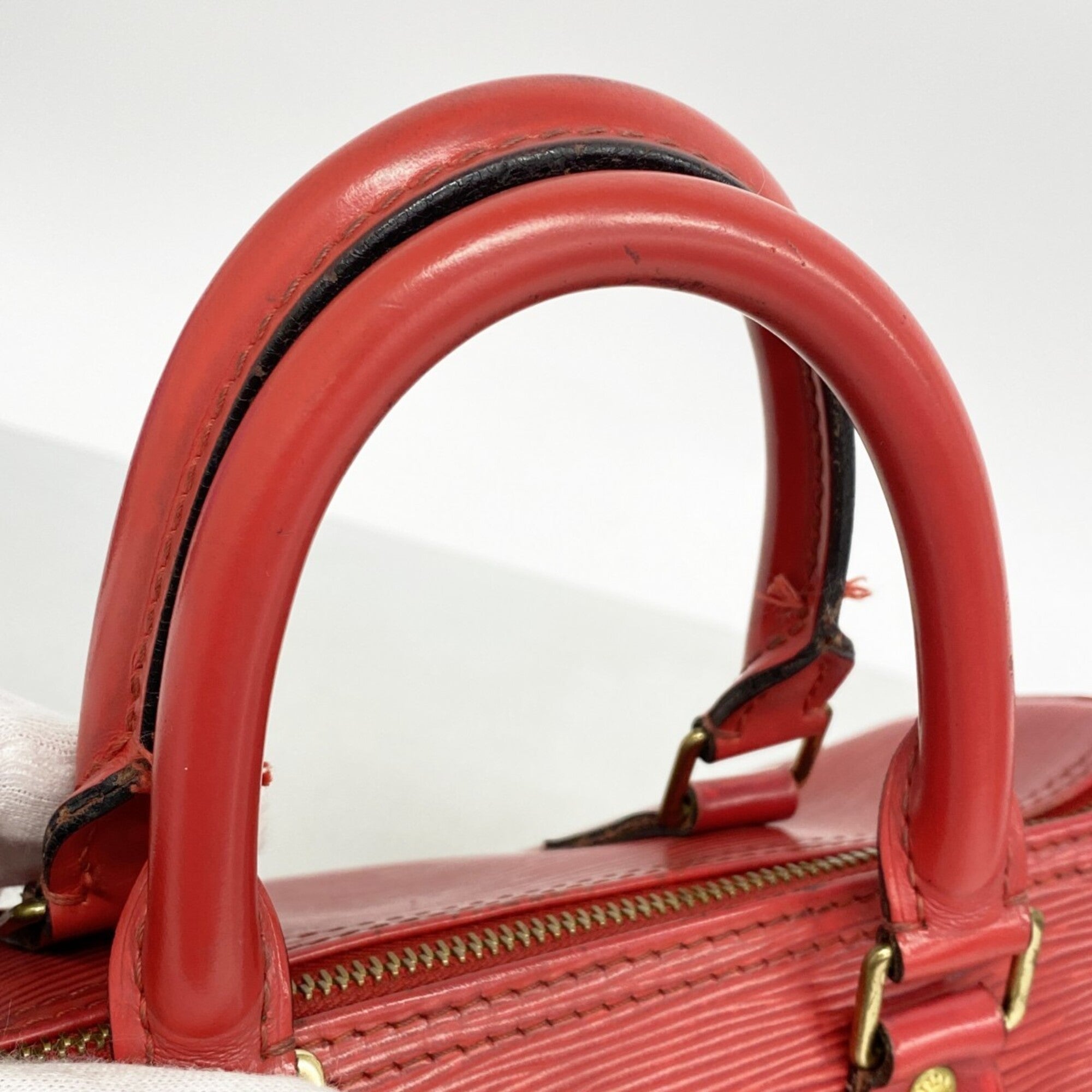 Louis Vuitton Castilian Red Handbag (Pre-Owned)