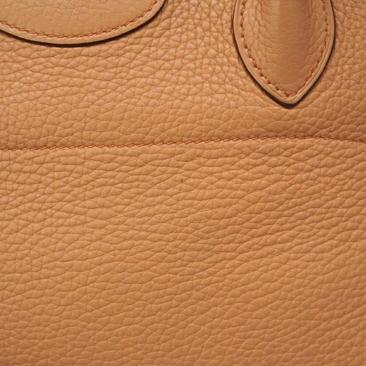Hermes Beige Taurillon Clemence Leather Handbag (Pre-Owned)