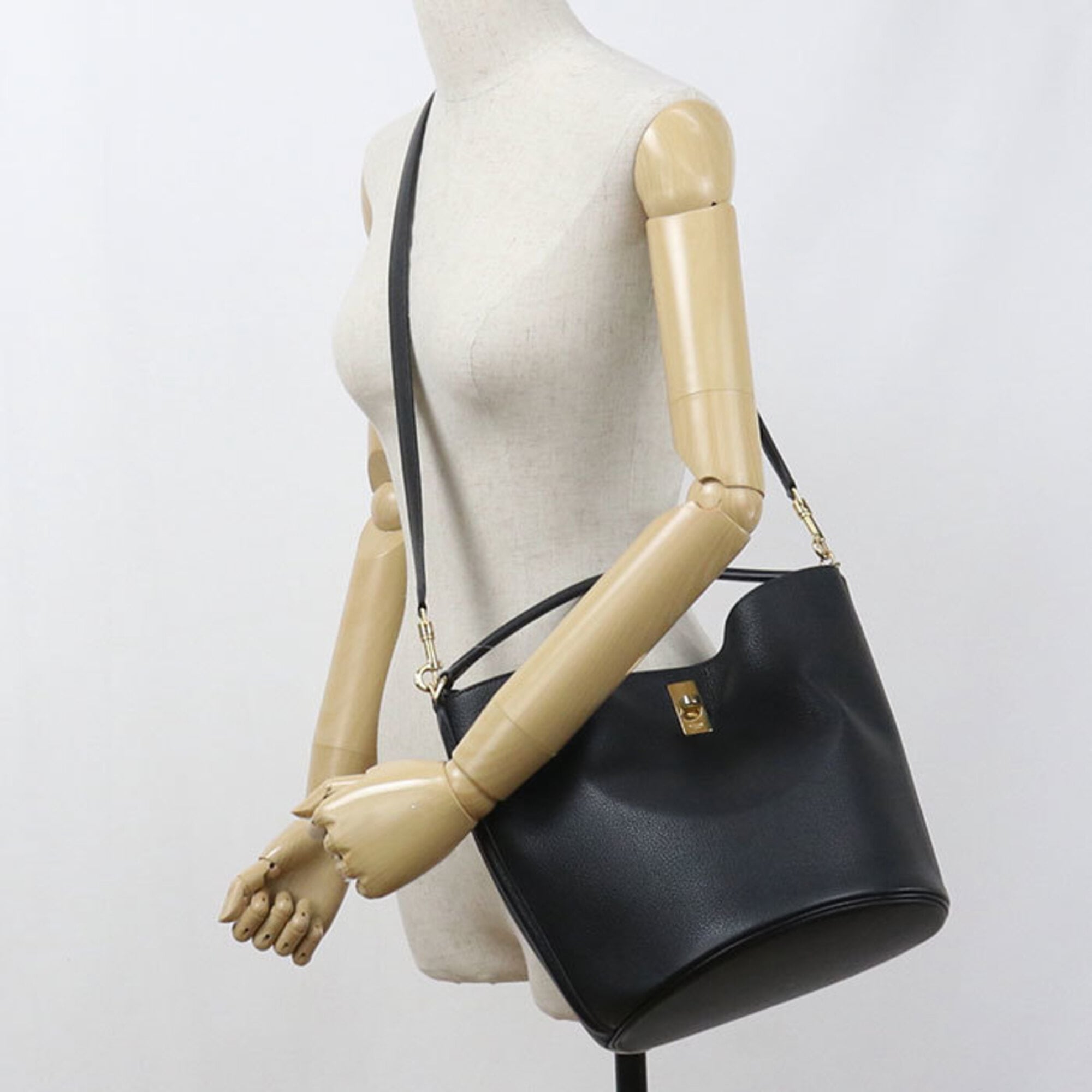 Celine Black Leather Handbag Pouch (Pre-Owned)