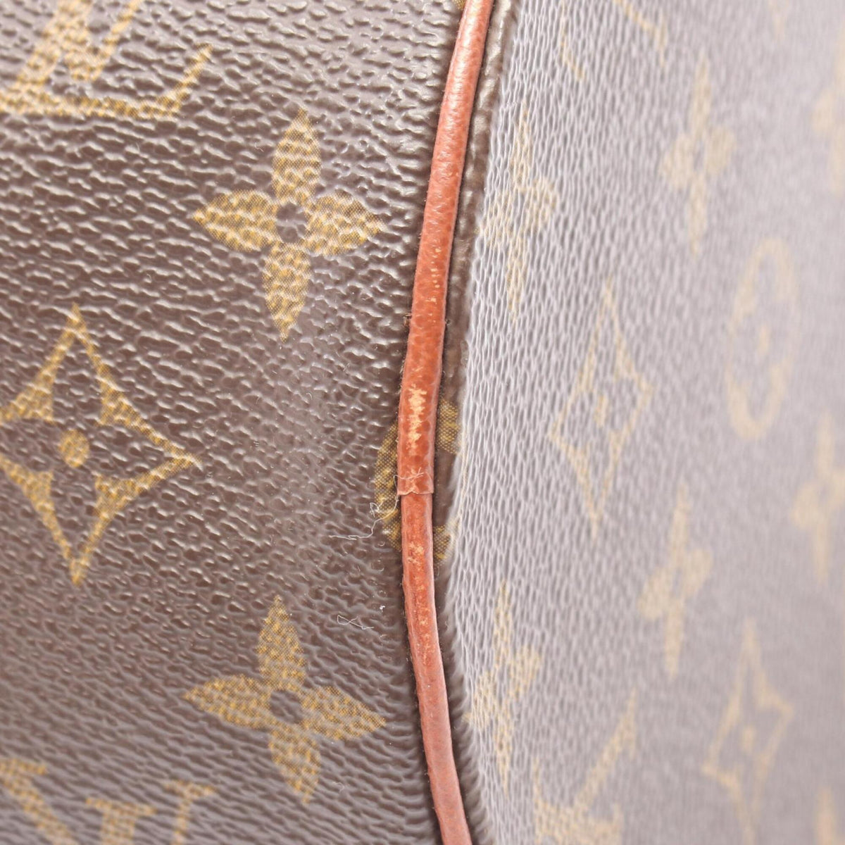 Louis Vuitton Brown Pvc Leather Handbag Pouch (Pre-Owned)