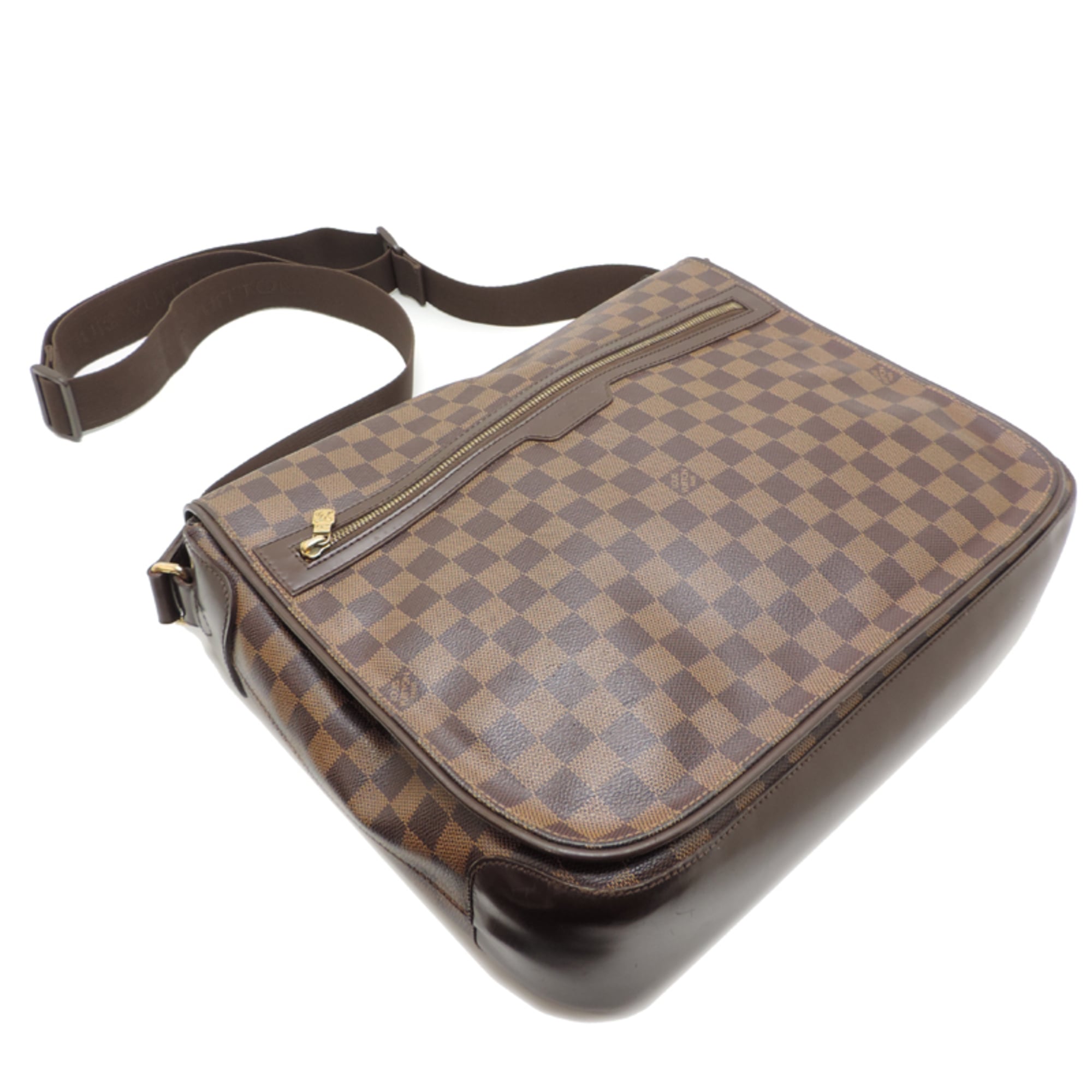 Louis Vuitton Brown Ebene Damier Canvas Shoulder Bag (Pre-Owned)