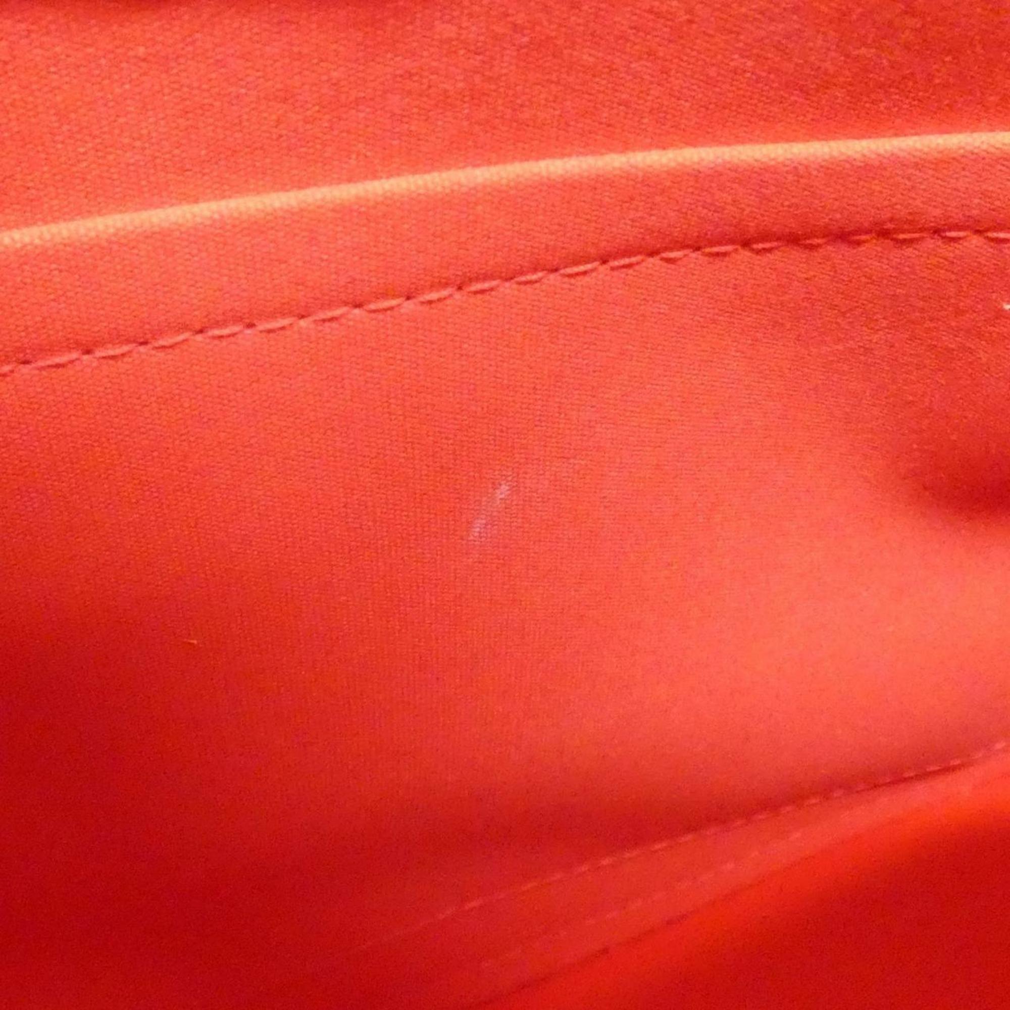 Louis Vuitton Rouge Grenadine Leather Handbag (Pre-Owned)