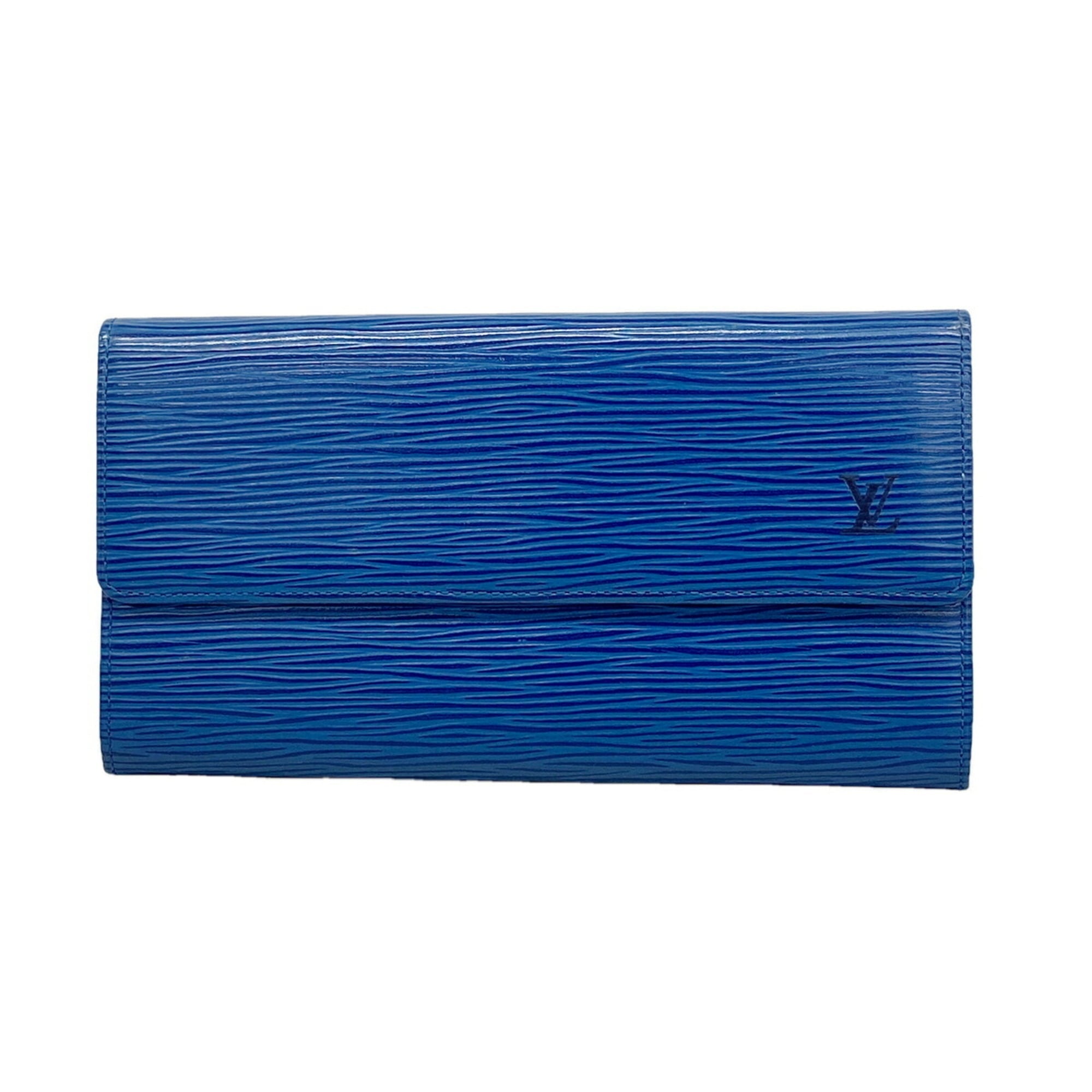 Louis Vuitton Toledo Blue Long Wallet (Bi-Fold) (Pre-Owned)