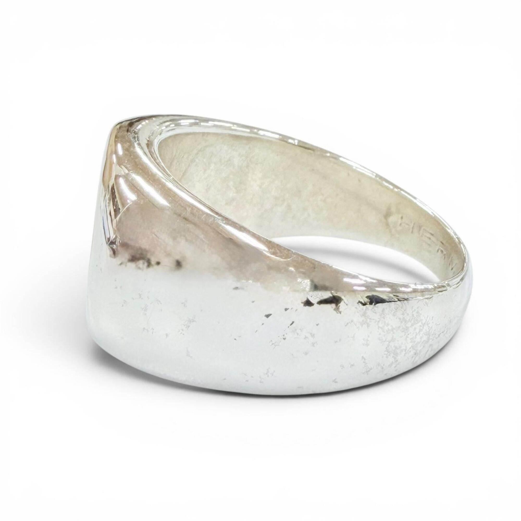 Hermes Gold Silver Gold (18K) Silver 925 Band Ring (Pre-Owned)