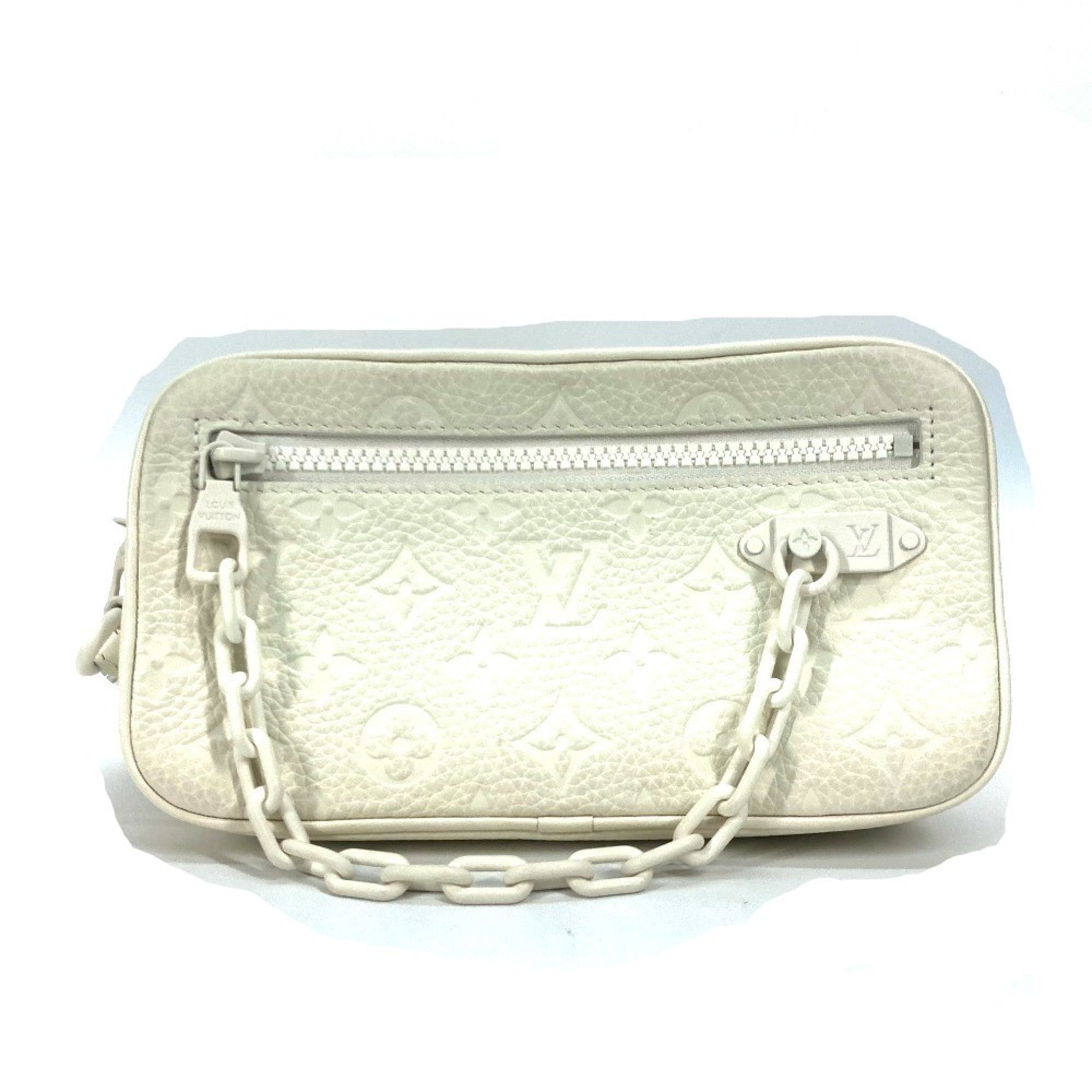 Louis Vuitton Monogram Empreinte White Monogram Empreinte Clutch Bag Pochette (Pre-Owned)