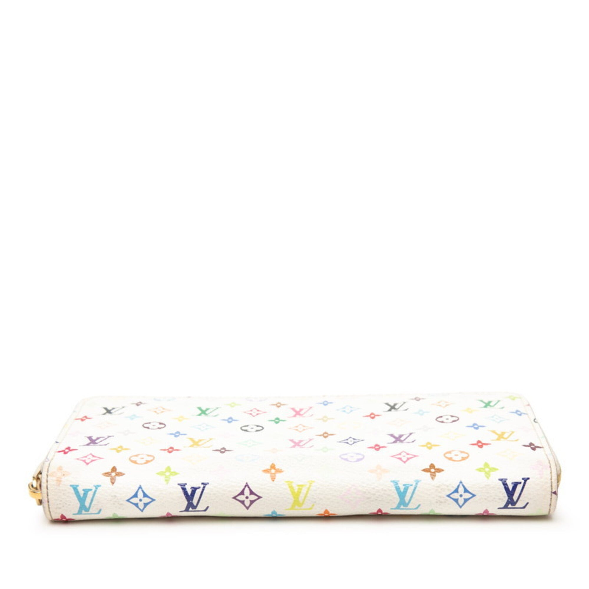 Louis Vuitton Multi-Color White Pvc Leather Long Wallet (Bi-Fold) (Pre-Owned)