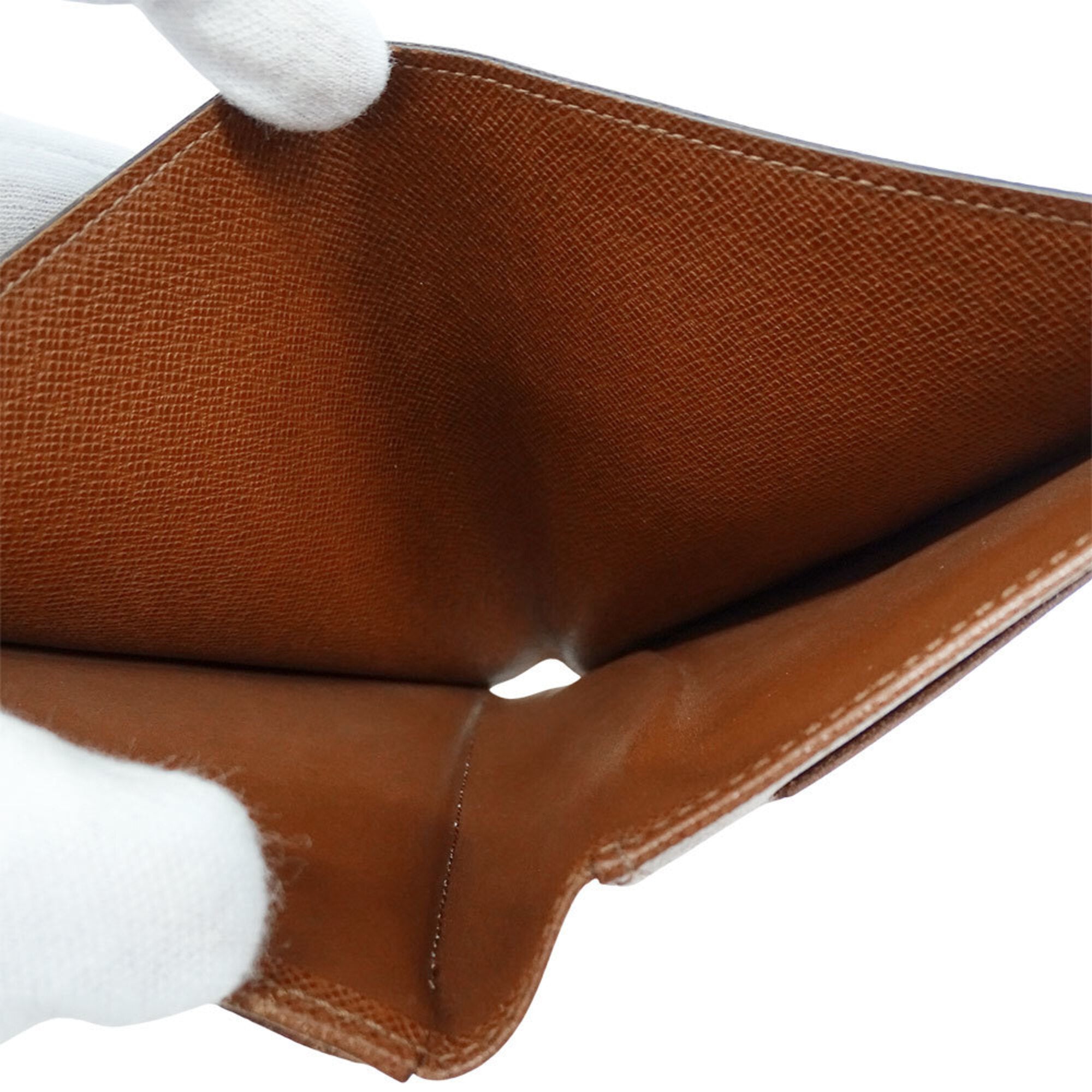 Louis Vuitton Brown Galle Monogram Monogram Wallet (Tri-Fold) (Pre-Owned)