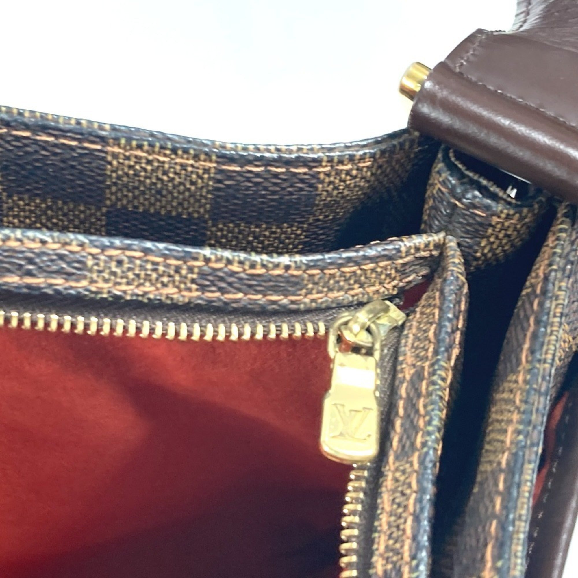 Louis Vuitton Brown Ebene Damier Canvas Shoulder Bag (Pre-Owned)
