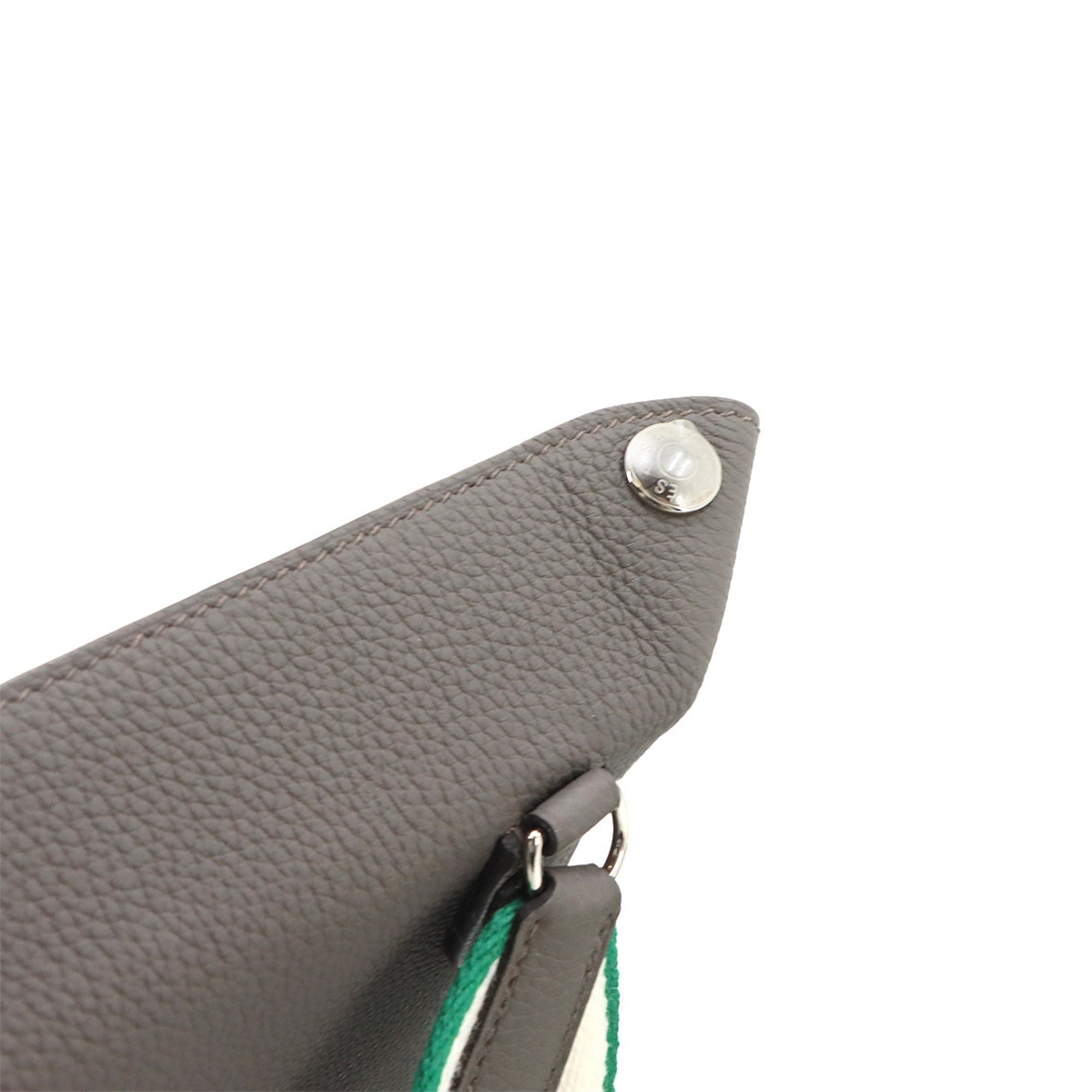 Hermes Etain Togo Leather Shoulder Bag (Pre-Owned)