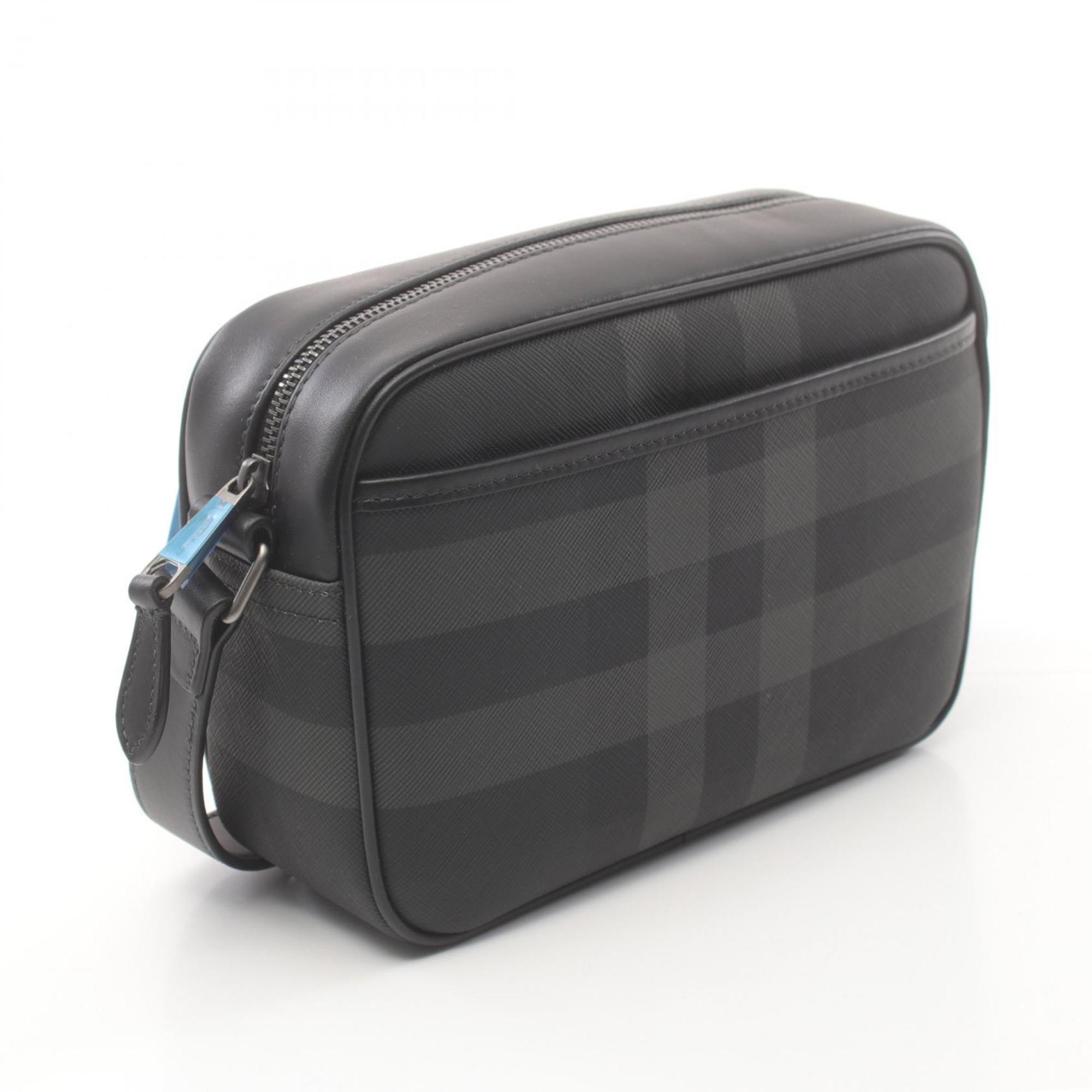 Burberry Black Pvc Leather Shoulder Bag