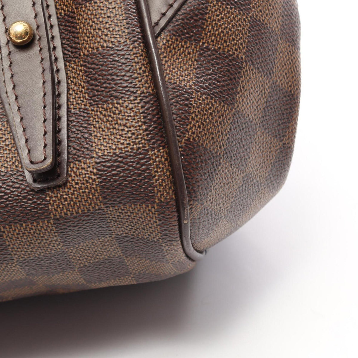 Louis Vuitton Brown Ebene Coated Canvas Leather Handbag Shoulder Bag (Pre-Owned)