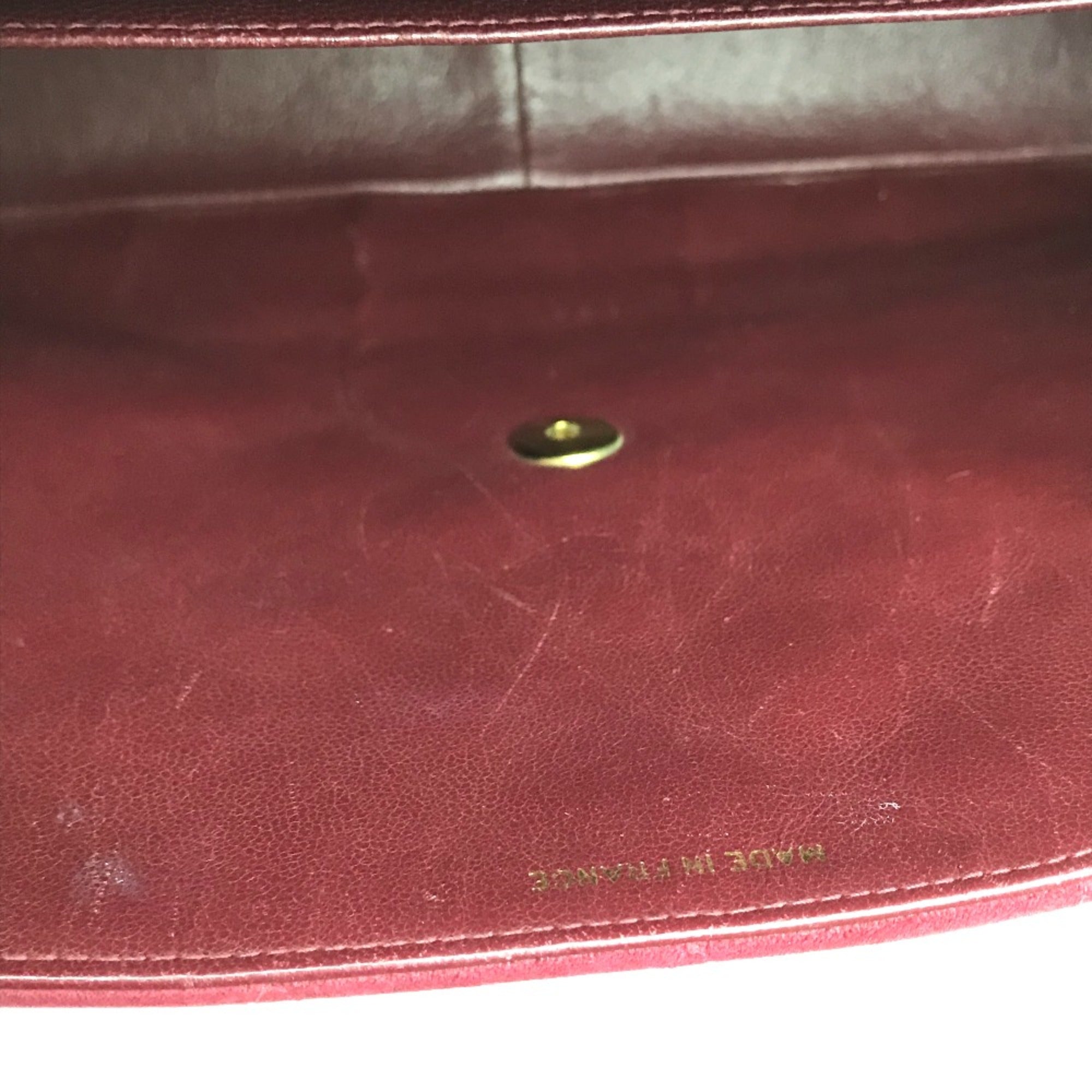 Chanel Red Leather Shoulder Bag (Pre-Owned)