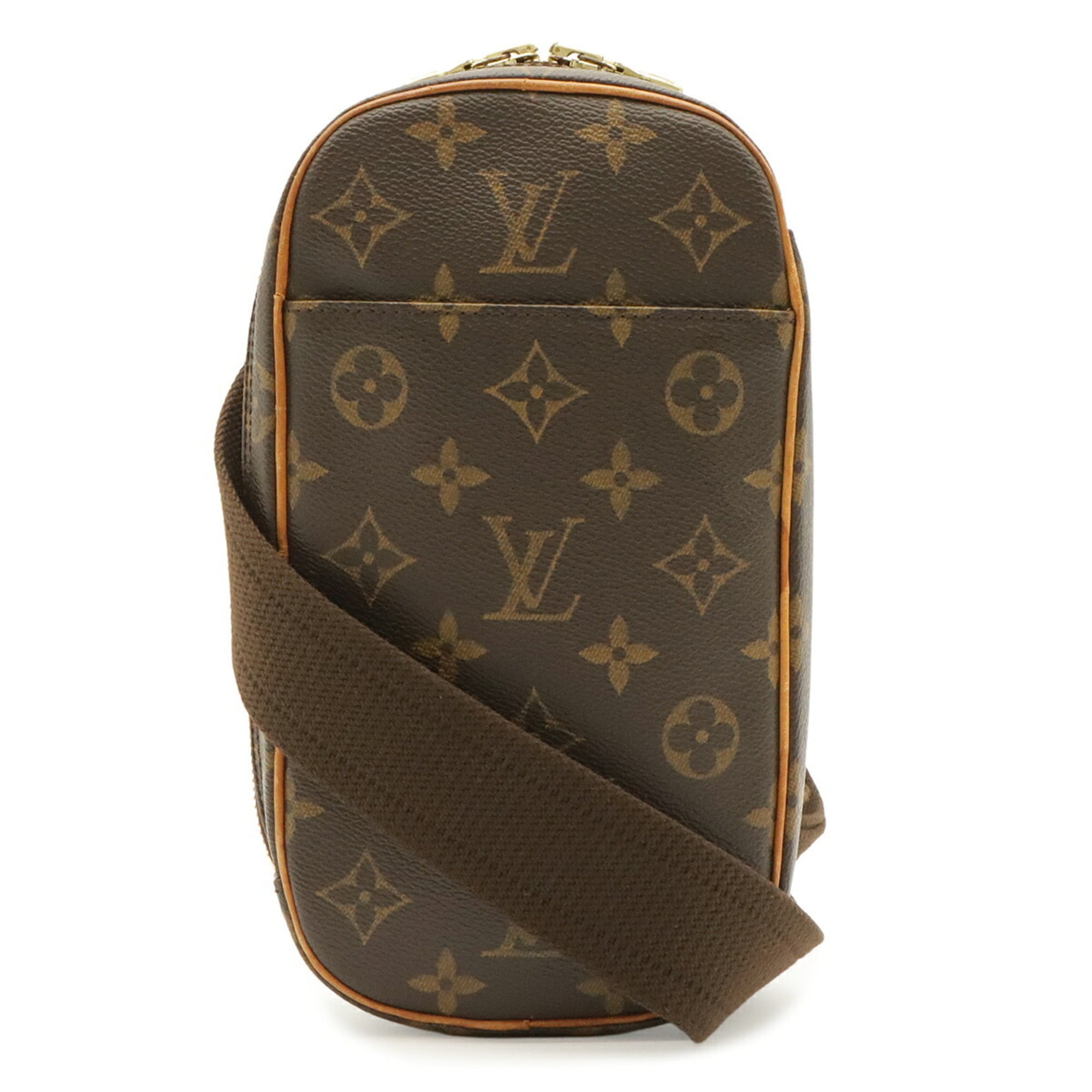 Louis Vuitton Brown Monogram Canvas Pvc Coated Canvas Pochette Shoulder Bag Sling Bag (Pre-Owned)
