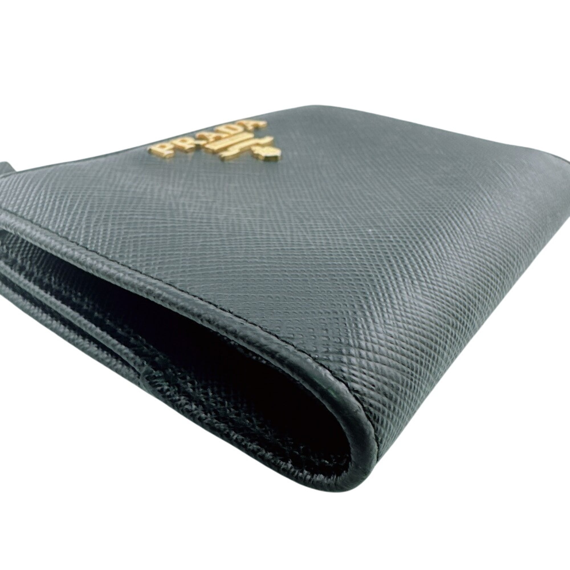 Prada Black Pvc Wallet (Bi-Fold) (Pre-Owned)