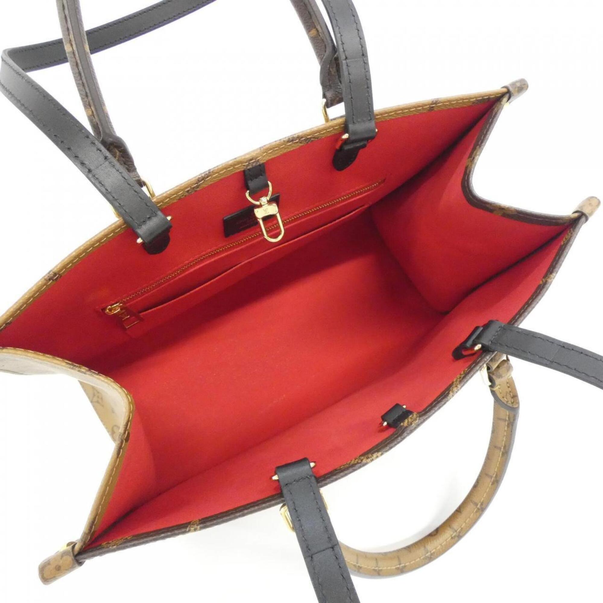 Louis Vuitton Monogram Marron Coated Canvas Handbag (Pre-Owned)