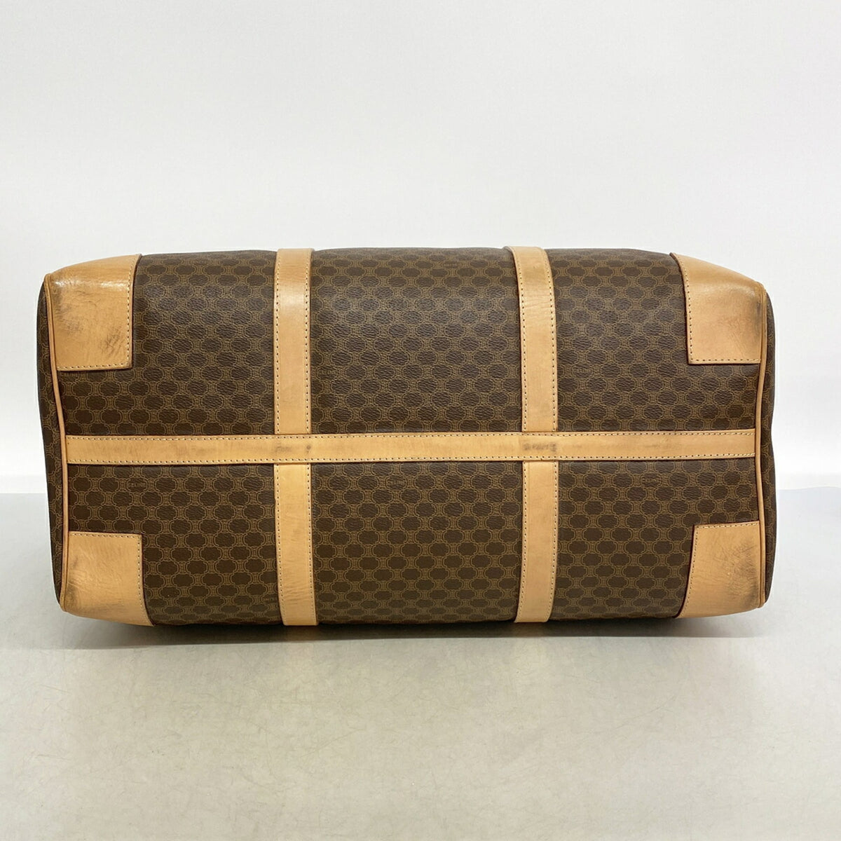 Unspecified Brown Pvc Boston Bag (Pre-Owned)