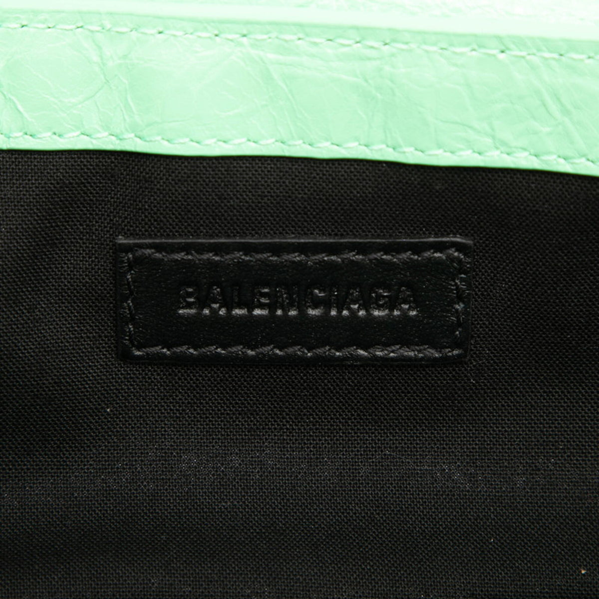 Balenciaga Green Leather Shoulder Bag (Pre-Owned)