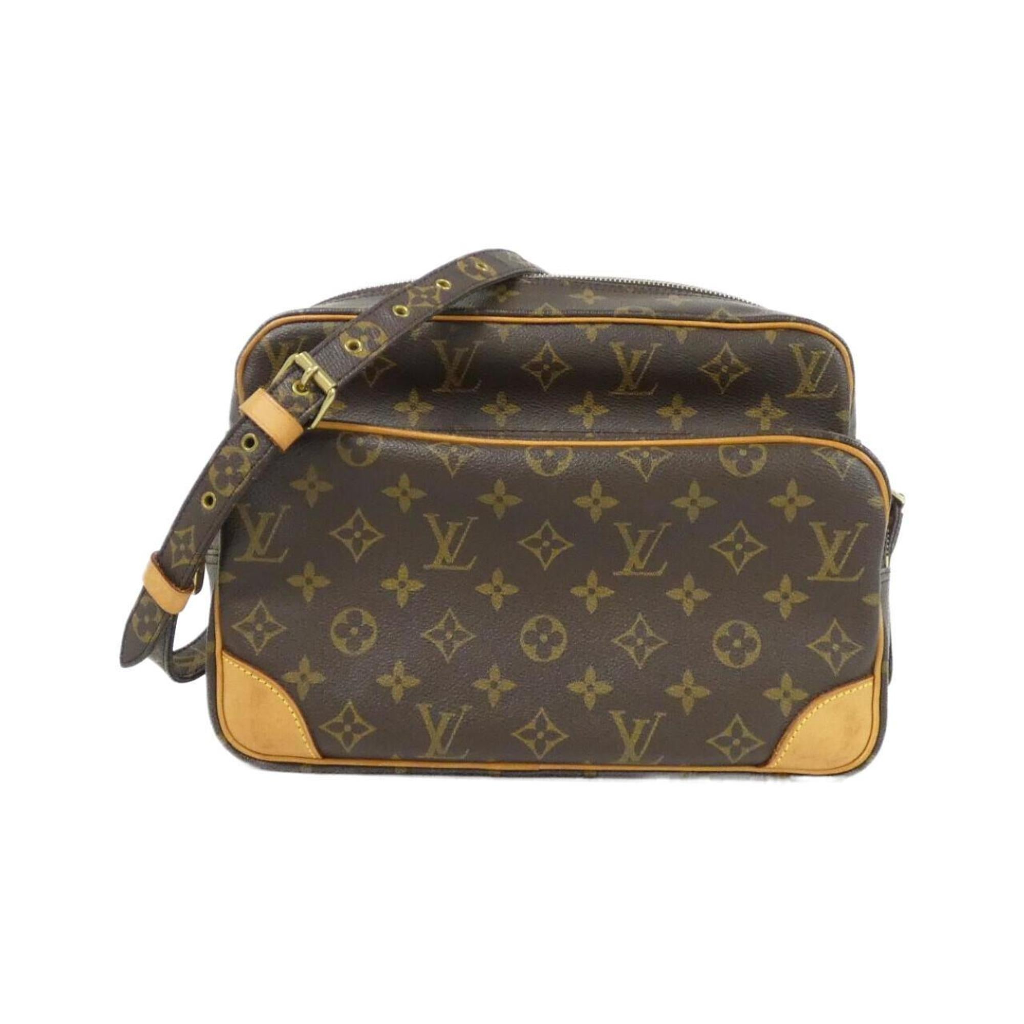 Louis Vuitton Monogram Marron Coated Canvas Shoulder Bag (Pre-Owned)