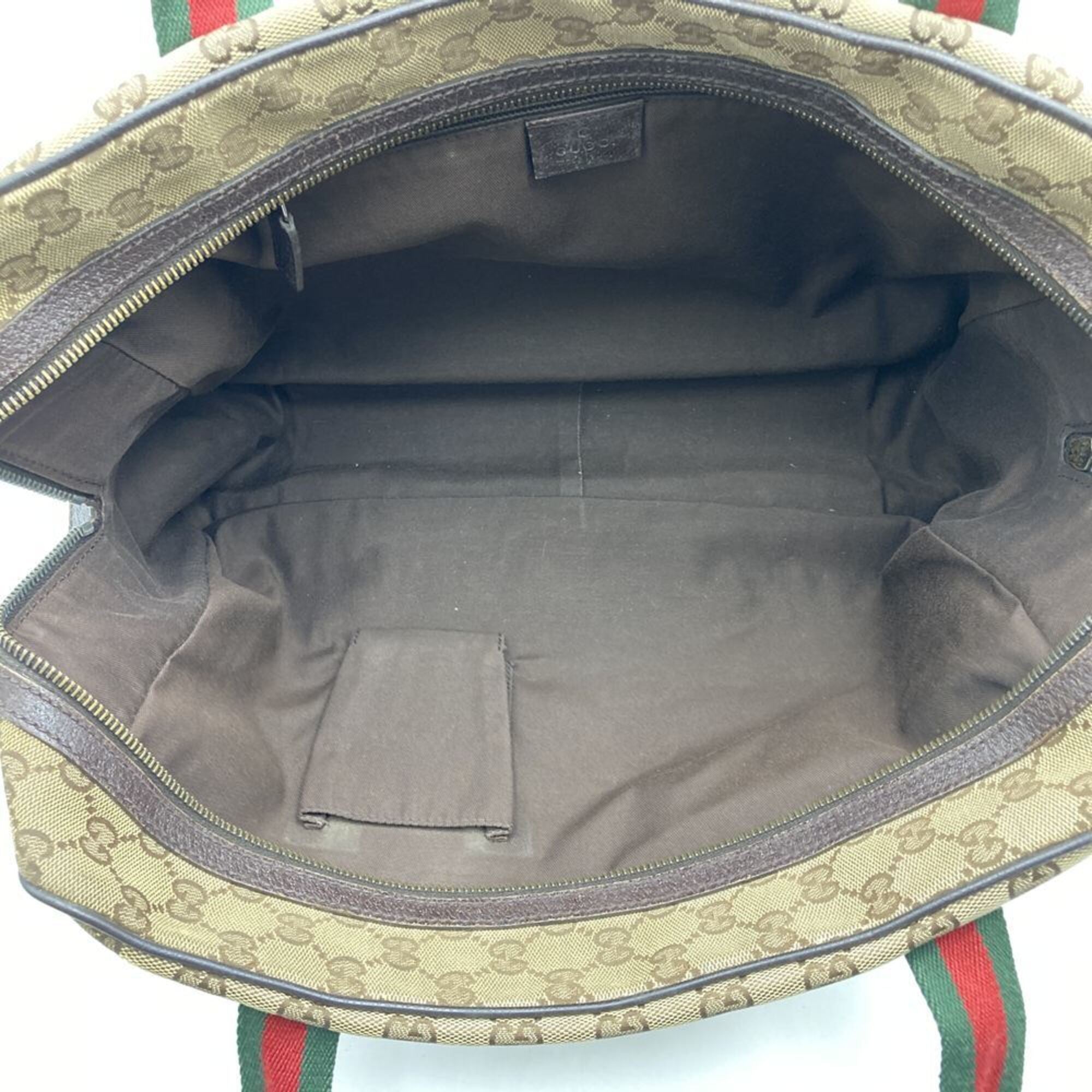 Gucci Gg Canvas Brown Gg Canvas Shoulder Bag Tote Bag (Pre-Owned)