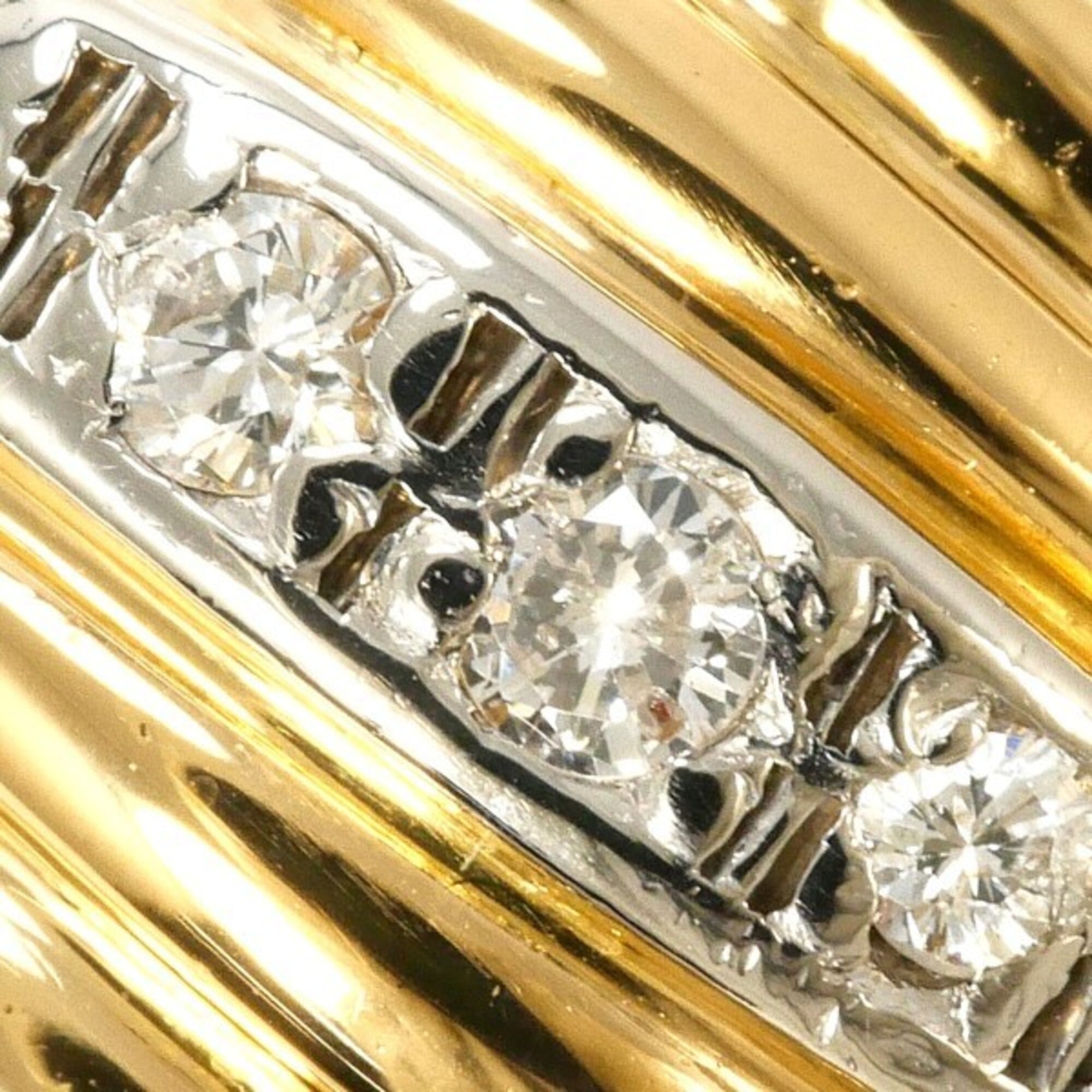 Unbranded Yellow Gold Yellow Gold (18K) Platinum 900 Band Ring (Pre-Owned)
