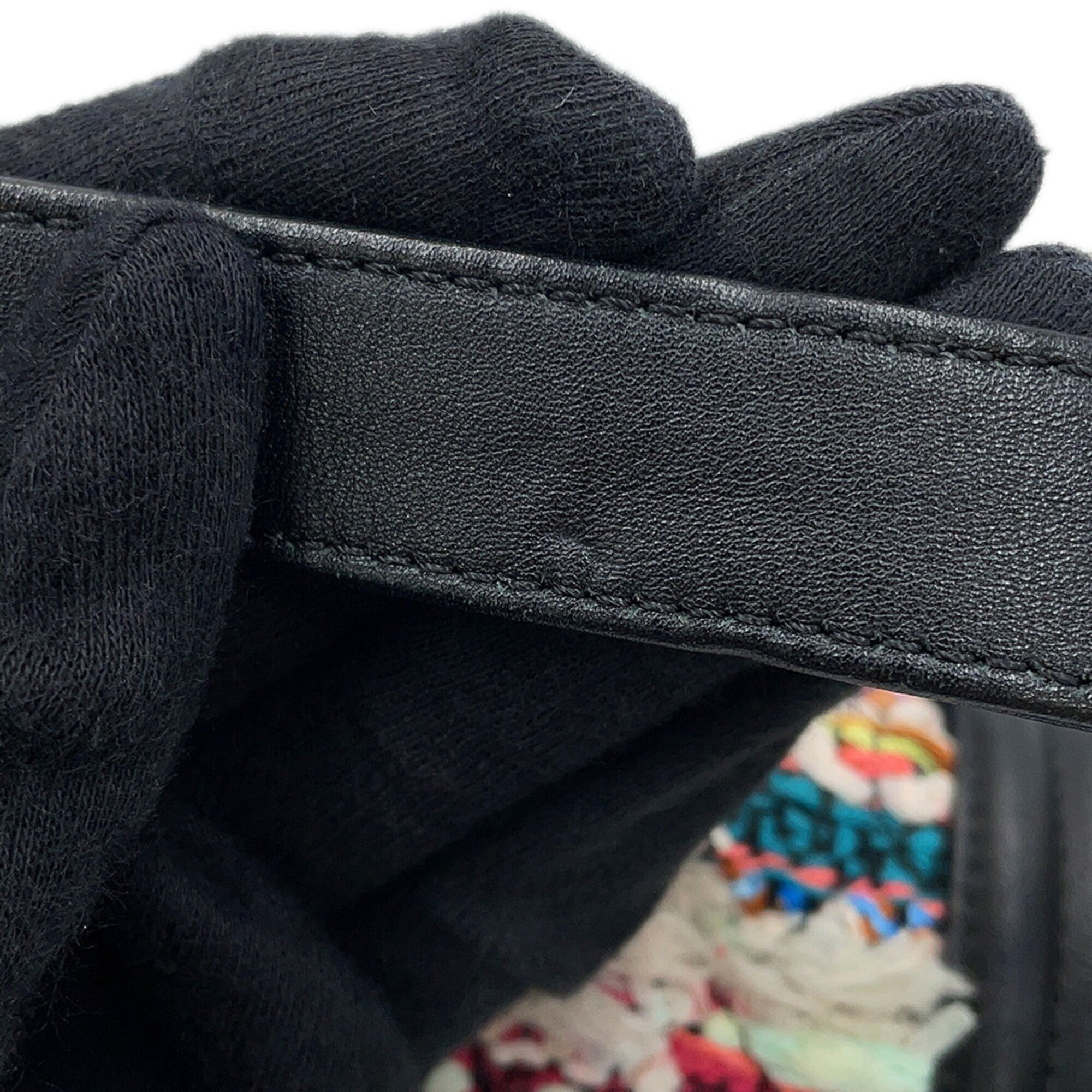 Chanel Black Multi-Color Tweed Leather Handbag Shoulder Bag (Pre-Owned)