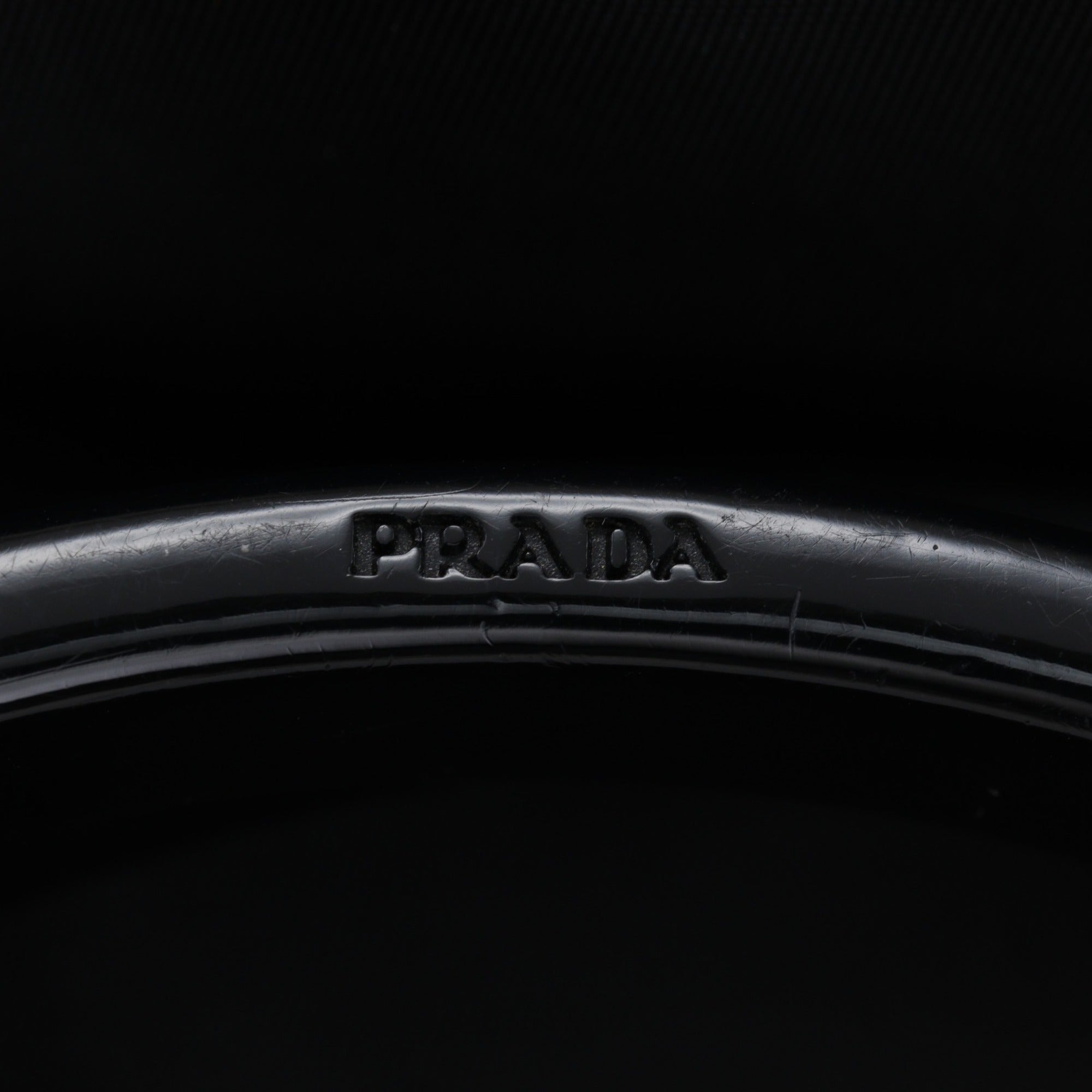Prada Black Nylon Plastic Handbag (Pre-Owned)