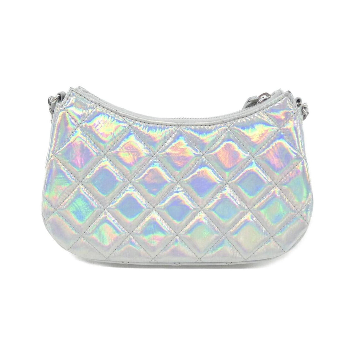 Chanel Silver Shoulder Bag (Pre-Owned)