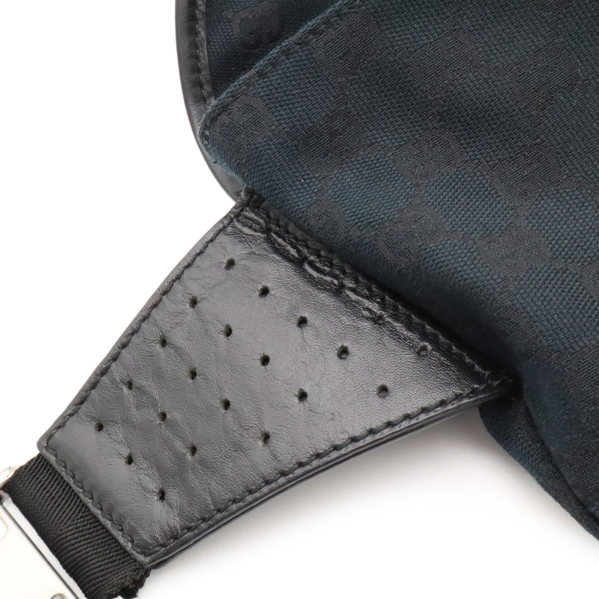 Gucci Black Gg Canvas Pouch Sling Bag (Pre-Owned)
