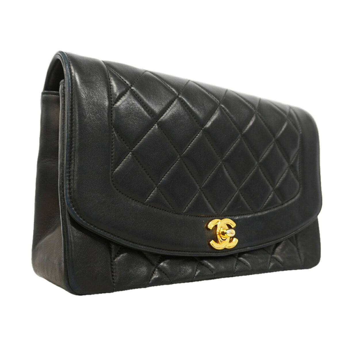 Chanel Black Leather Shoulder Bag (Pre-Owned)