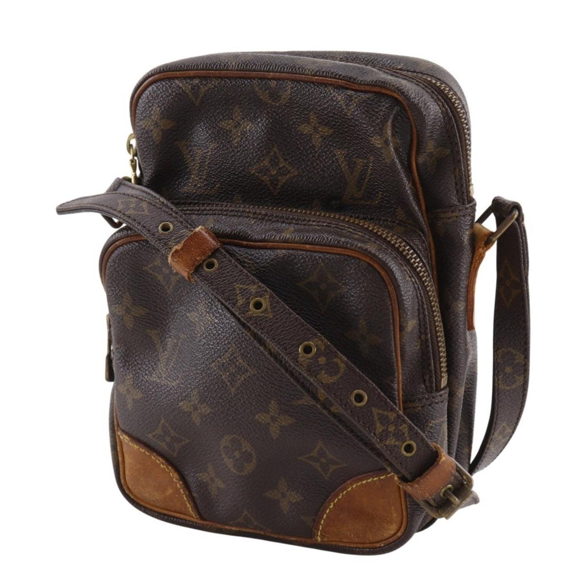 Louis Vuitton Brown Monogram Canvas Shoulder Bag (Pre-Owned)