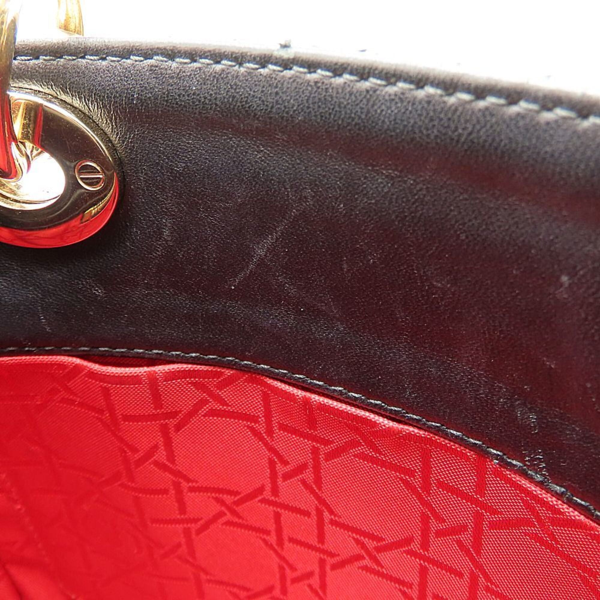 Christian Dior Black Leather Handbag (Pre-Owned)