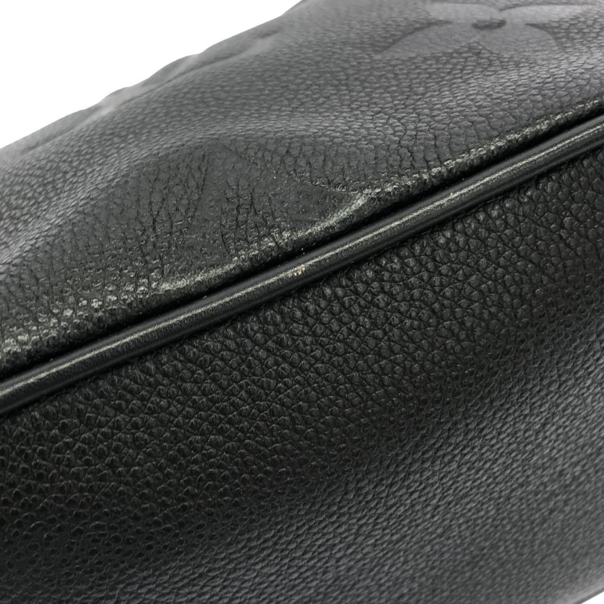 Louis Vuitton Black Leather Handbag (Pre-Owned)