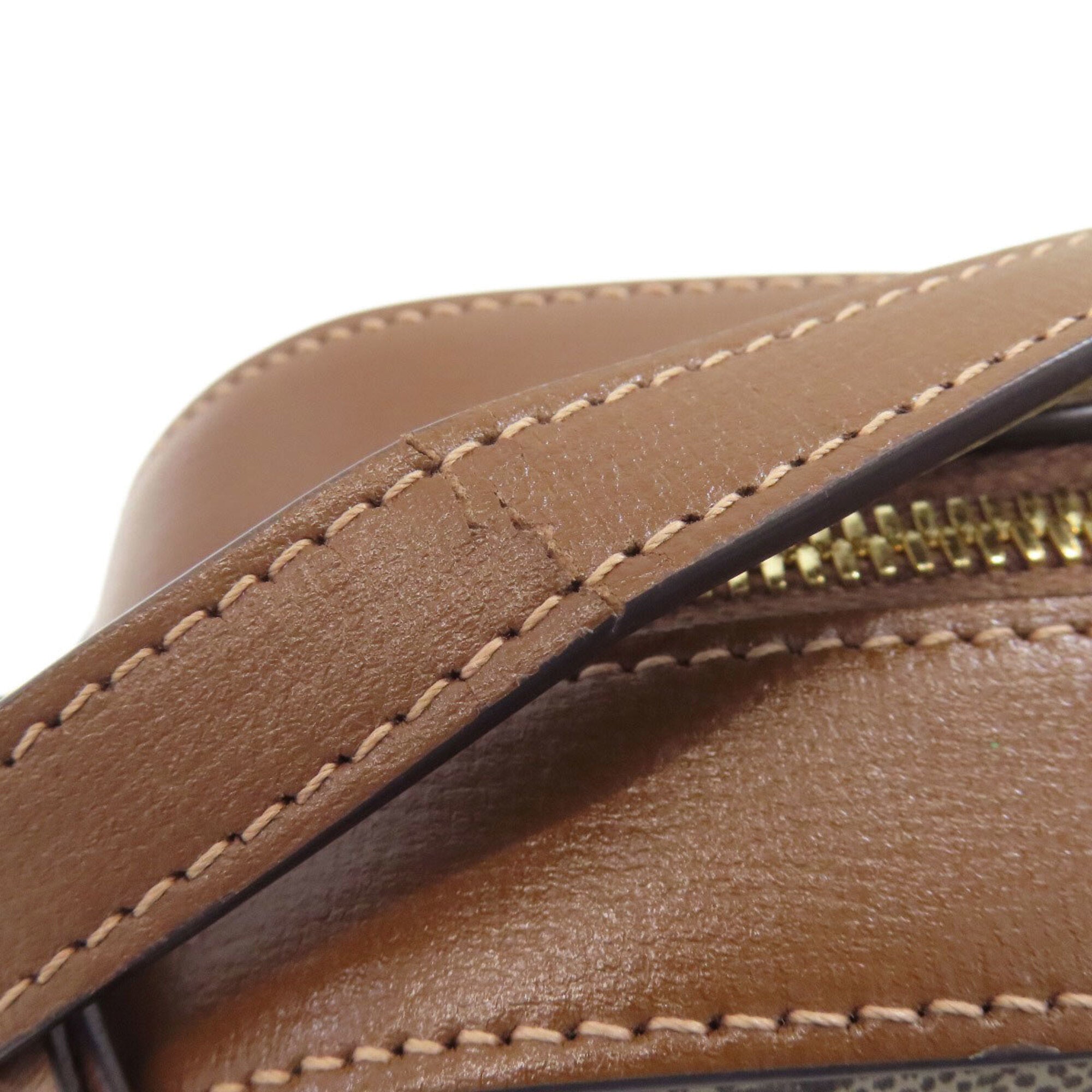 Gucci Horsebit Brown Pvc Shoulder Bag (Pre-Owned)