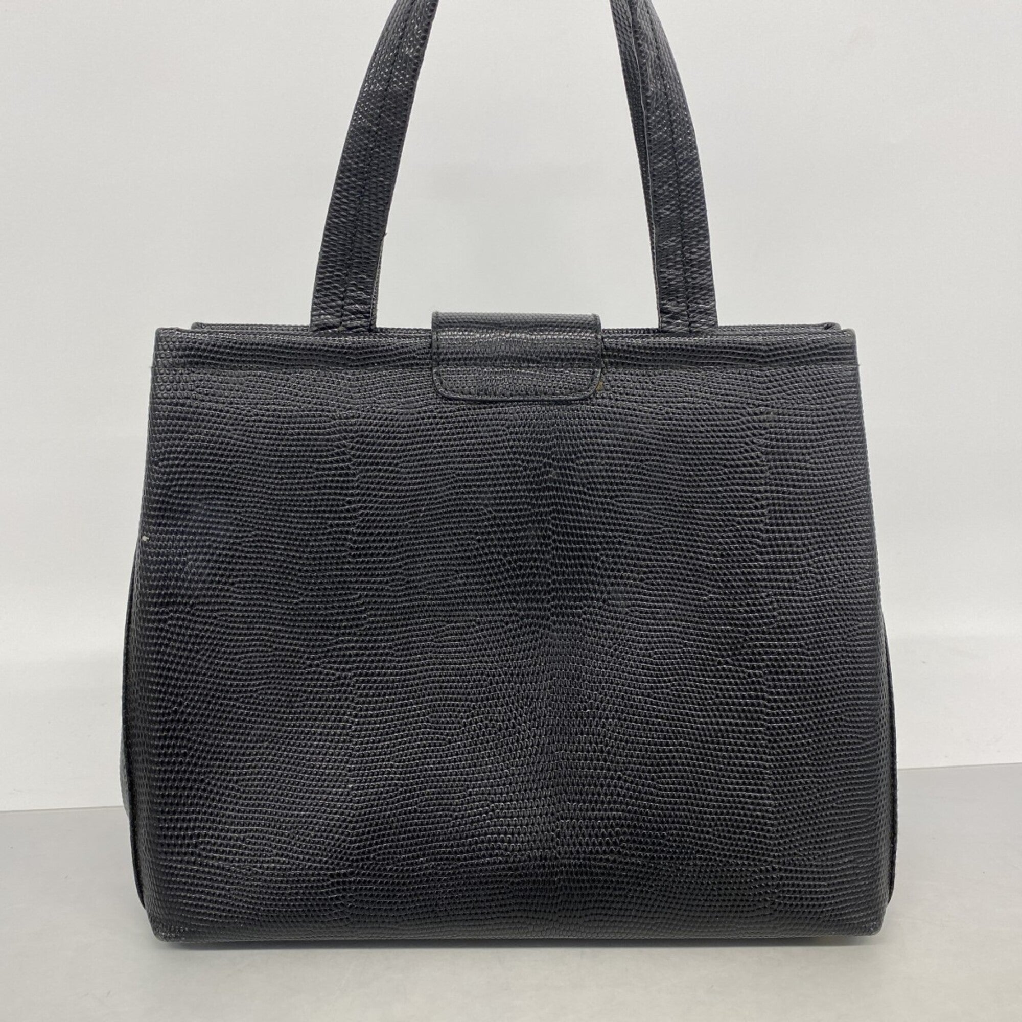 Salvatore Ferragamo Black Leather Handbag (Pre-Owned)