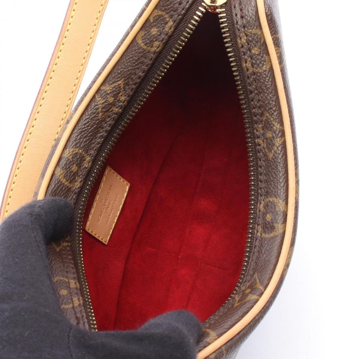 Louis Vuitton Brown Monogram Monogram Leather Handbag Pochette Shoulder Bag (Pre-Owned)