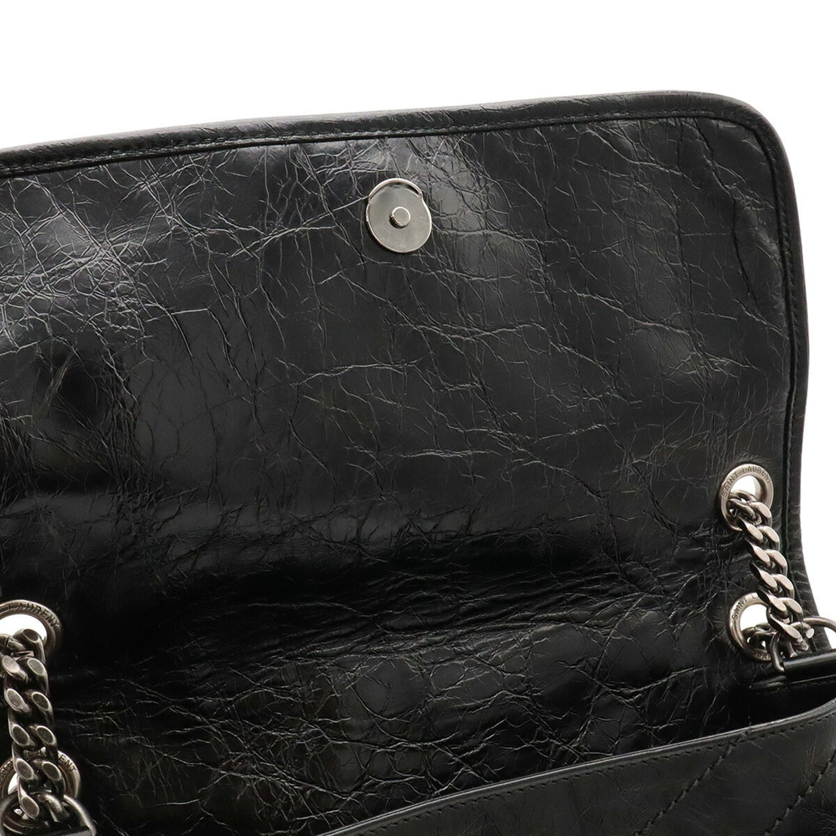 Yves Saint Laurent Black Leather Shoulder Bag (Pre-Owned)