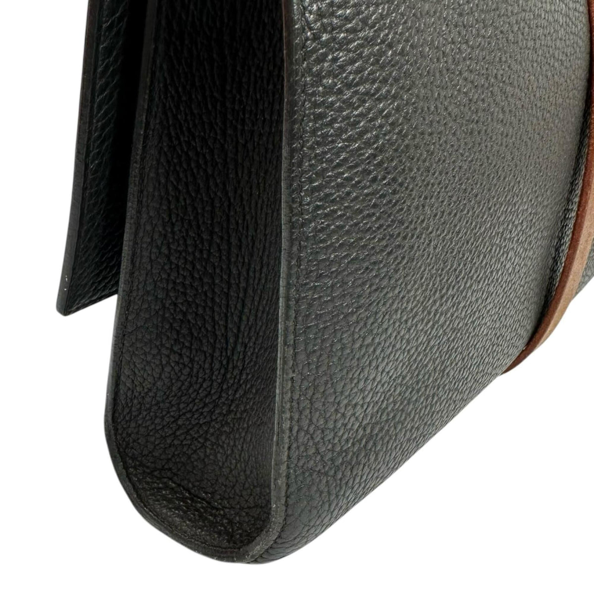 Hermes Black Fjord Leather Document Case (Pre-Owned)