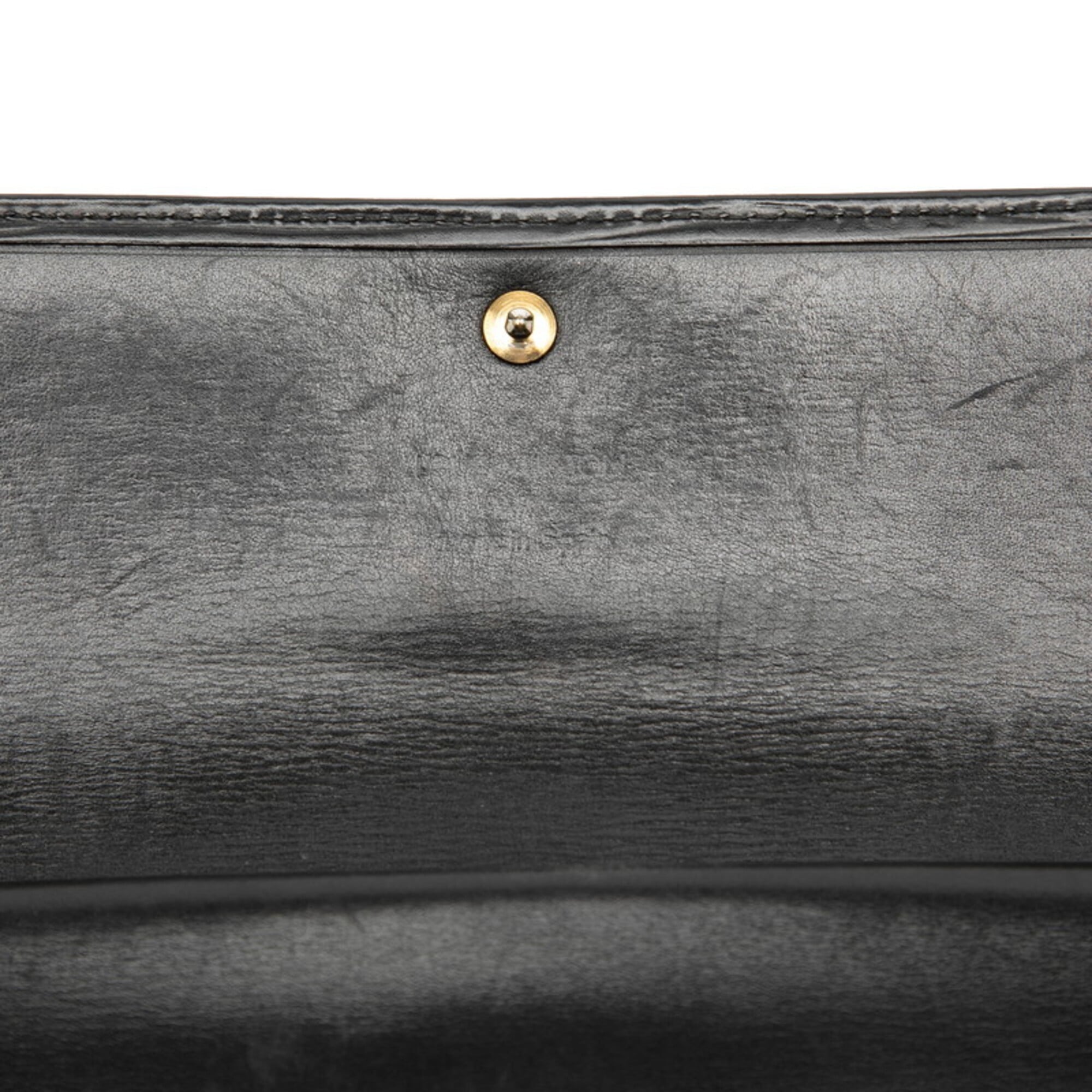 Louis Vuitton Black Noir Cuir Ombre Leather Long Wallet (Bi-Fold) (Pre-Owned)