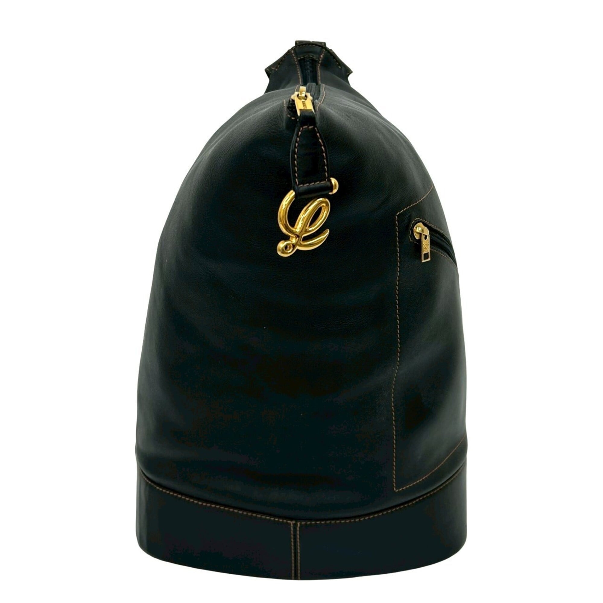 Loewe Black Leather Backpack Pouch (Pre-Owned)