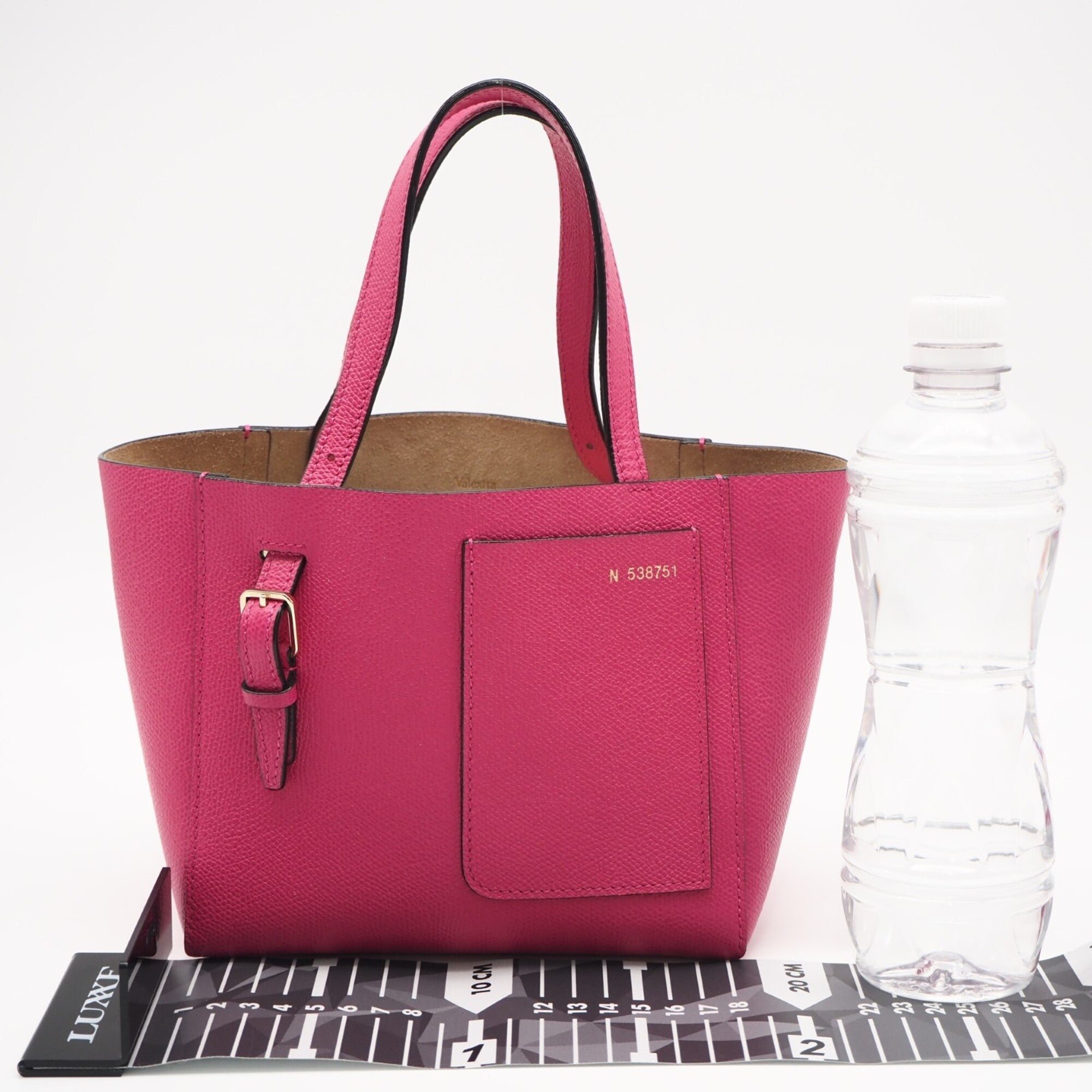 Valextra Pink Leather Handbag (Pre-Owned)