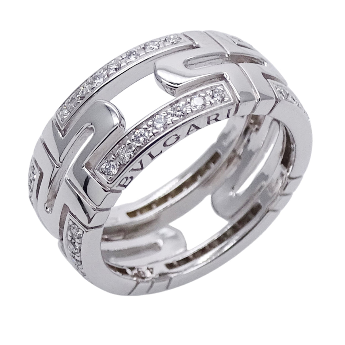 Bvlgari White Gold White Gold (18K) Band Ring (Pre-Owned)
