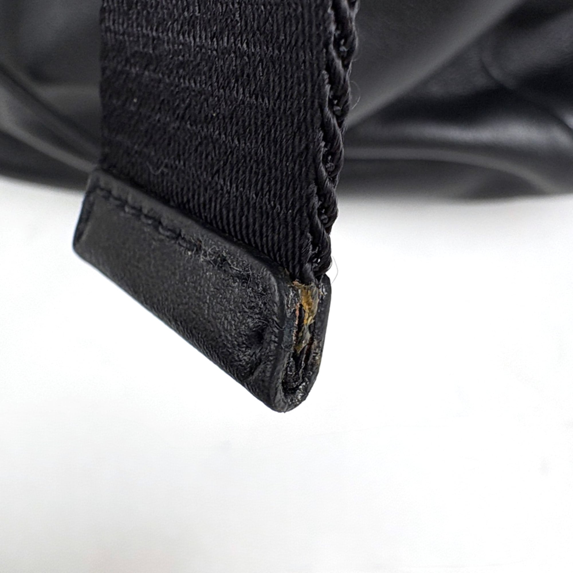 Prada Black Tessuto Leather Backpack (Pre-Owned)