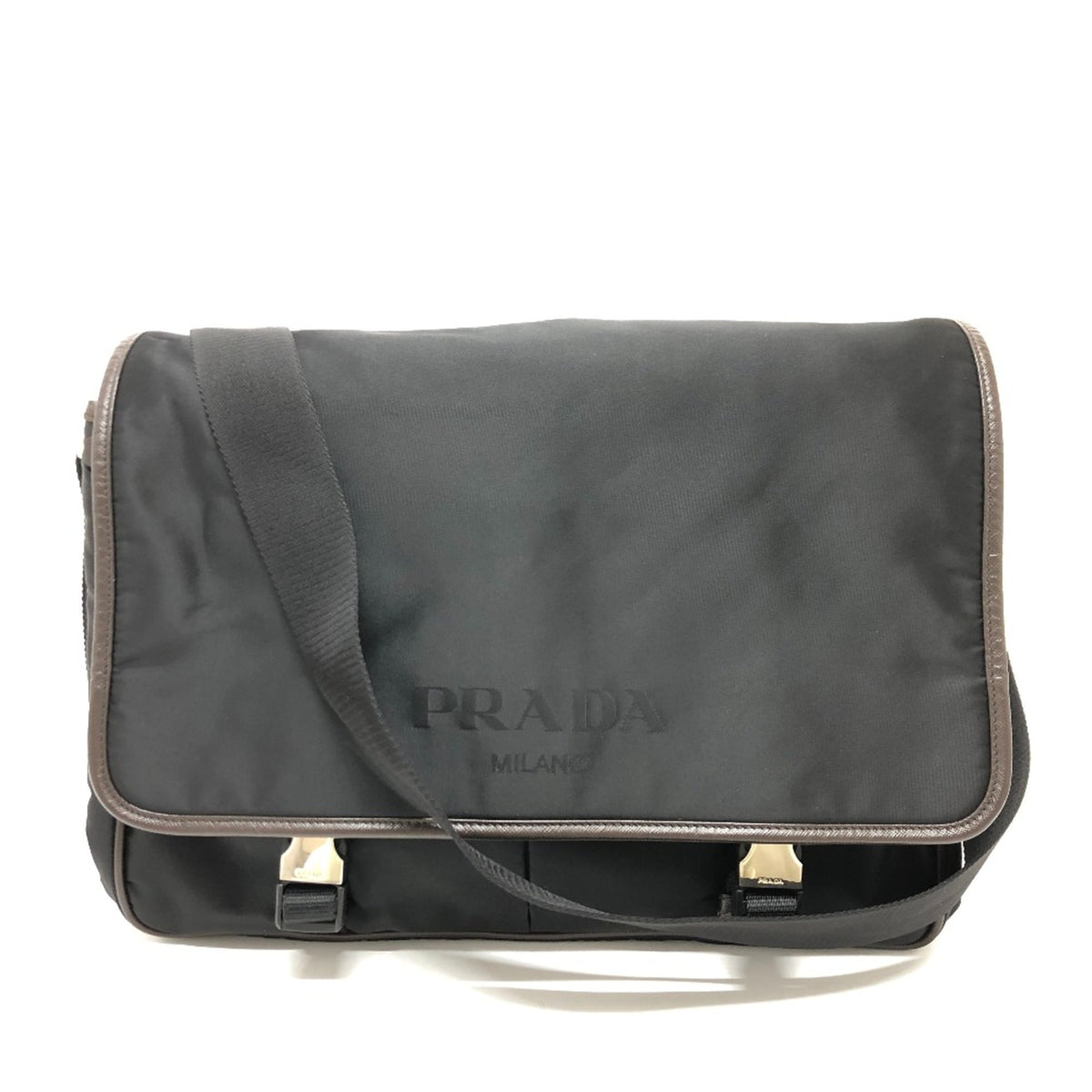 Prada Black Cloth Shoulder Bag (Pre-Owned)